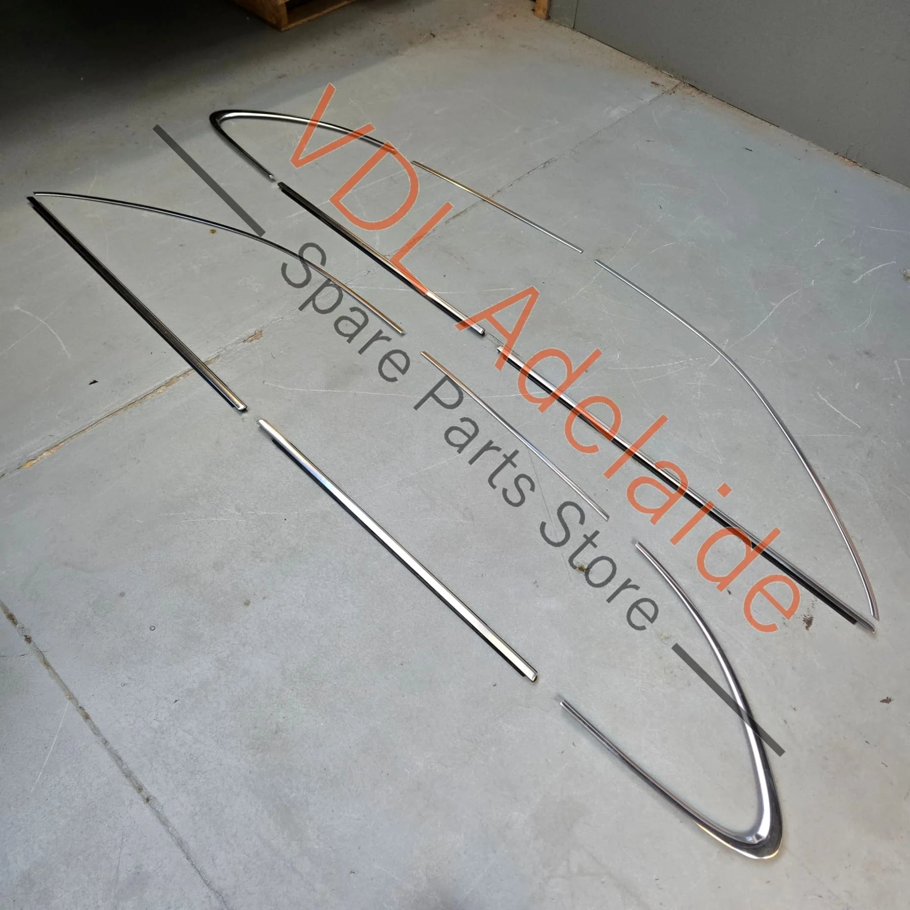 Porsche 92A 958 Set of Window Chrome Trims Polished Aluminium - Image 3