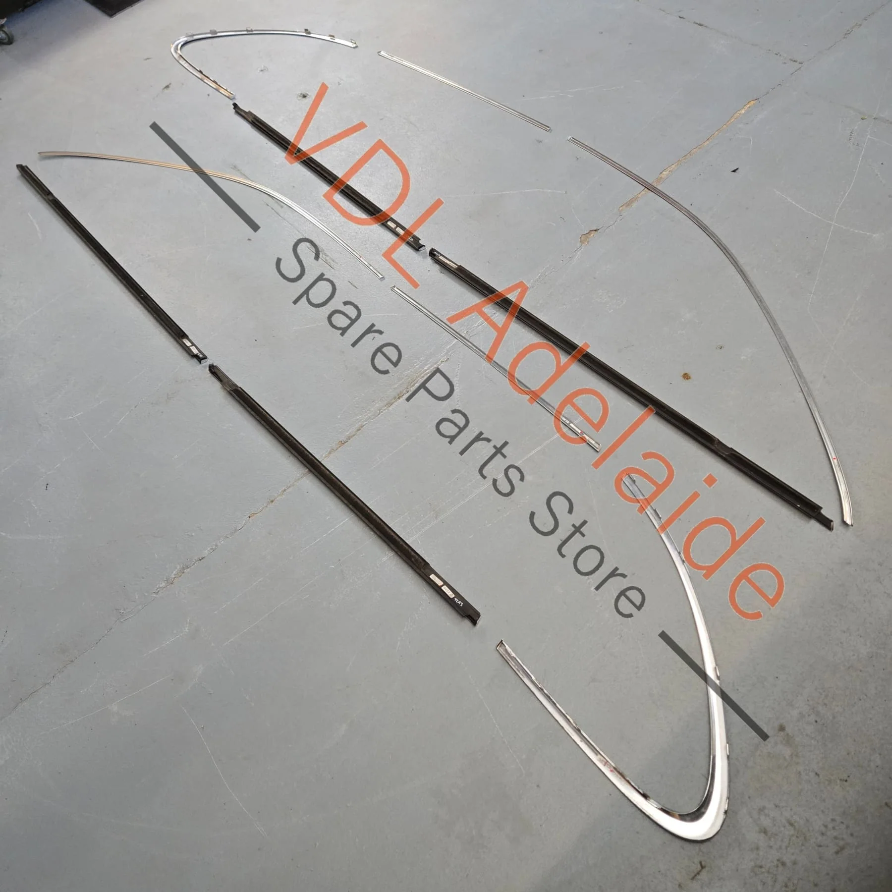 Porsche 92A 958 Set of Window Chrome Trims Polished Aluminium - Image 8
