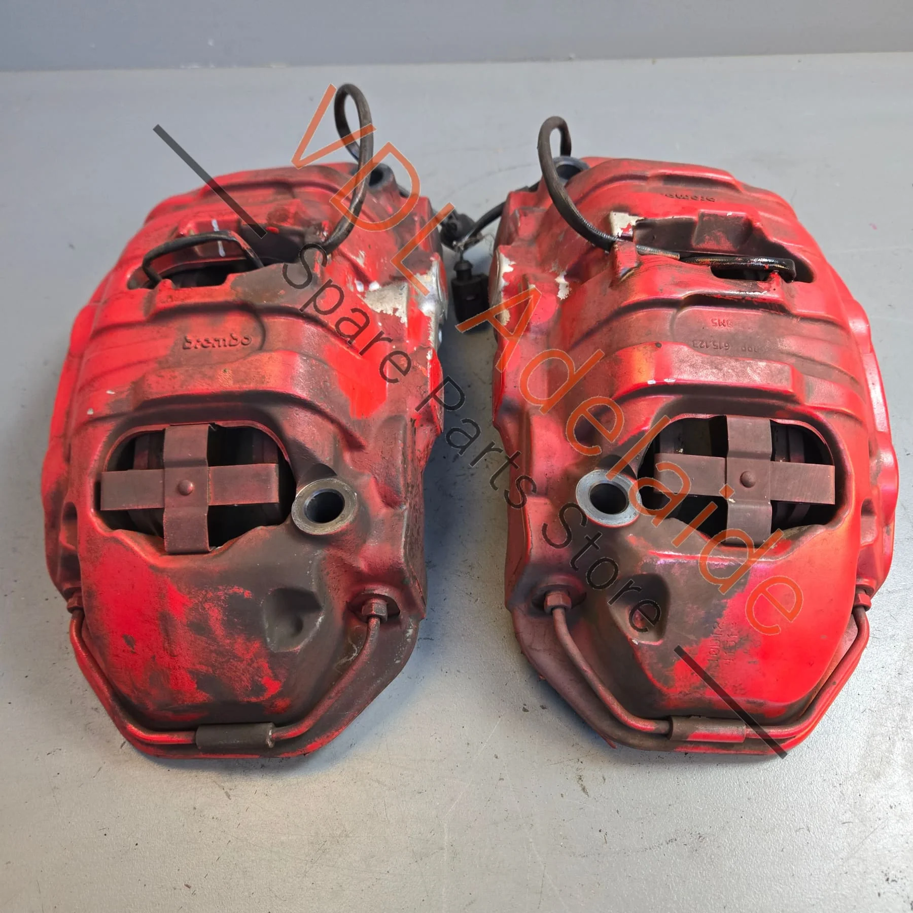 Pair of Porsche Cayenne 955 957 958 Front Brake Calipers Brembo 360mm 6x Piston - Image 7