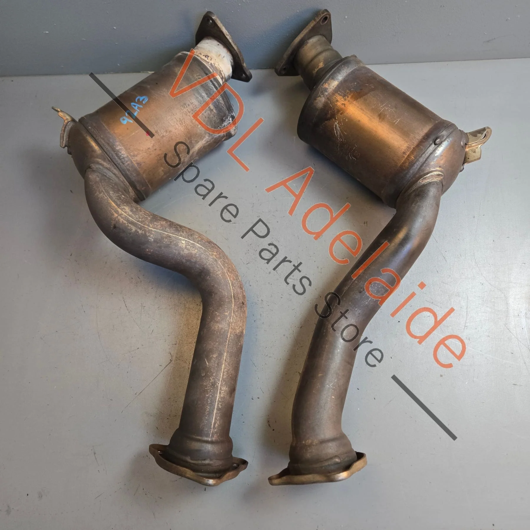 Porsche Cayenne Hybrid 3.0 V6 Catalytic Converter Exhaust Set Left & Right 958113021BX 958113022BX