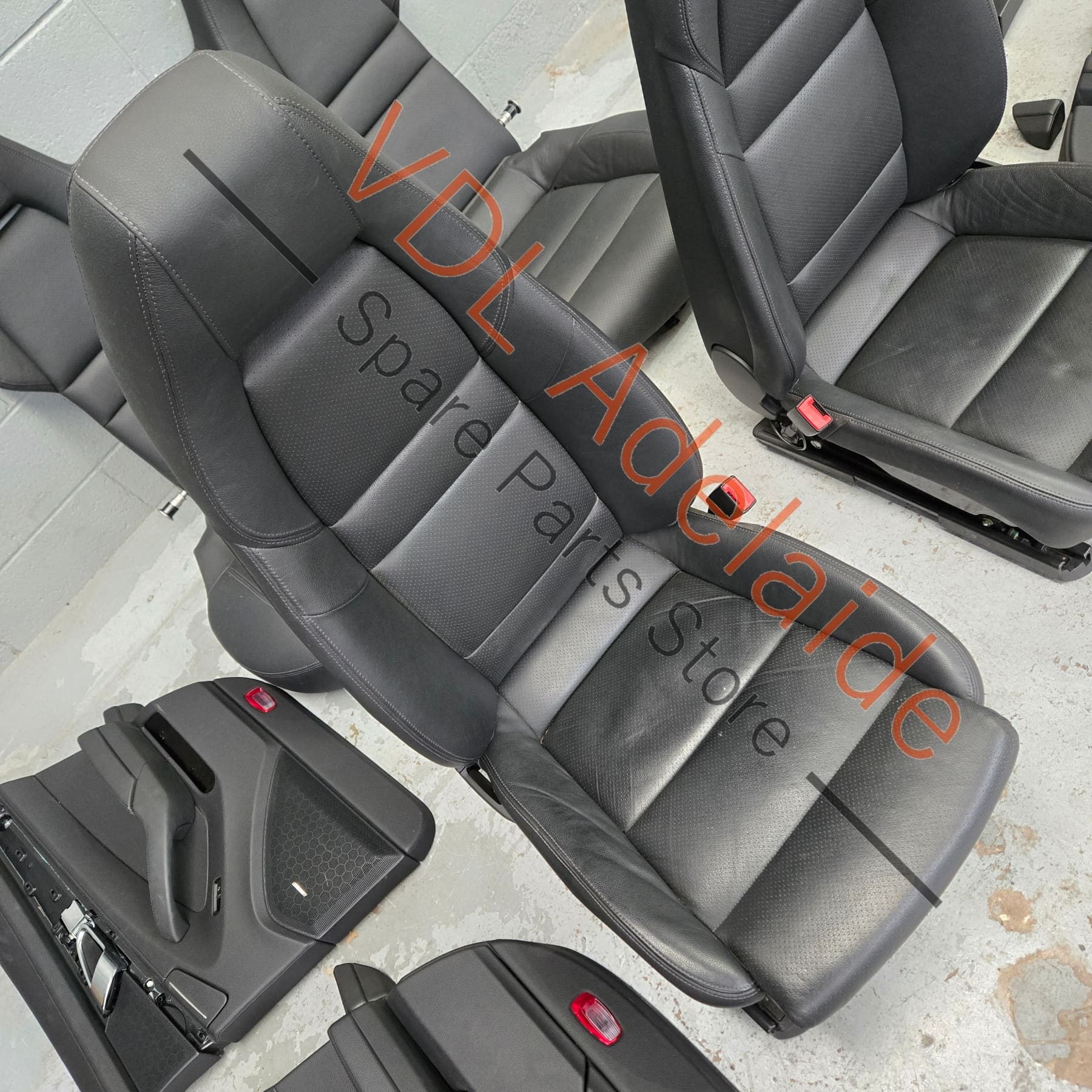 Porsche Panamera 970 Black Leather Interior Set Seats & Door cards - Image 15