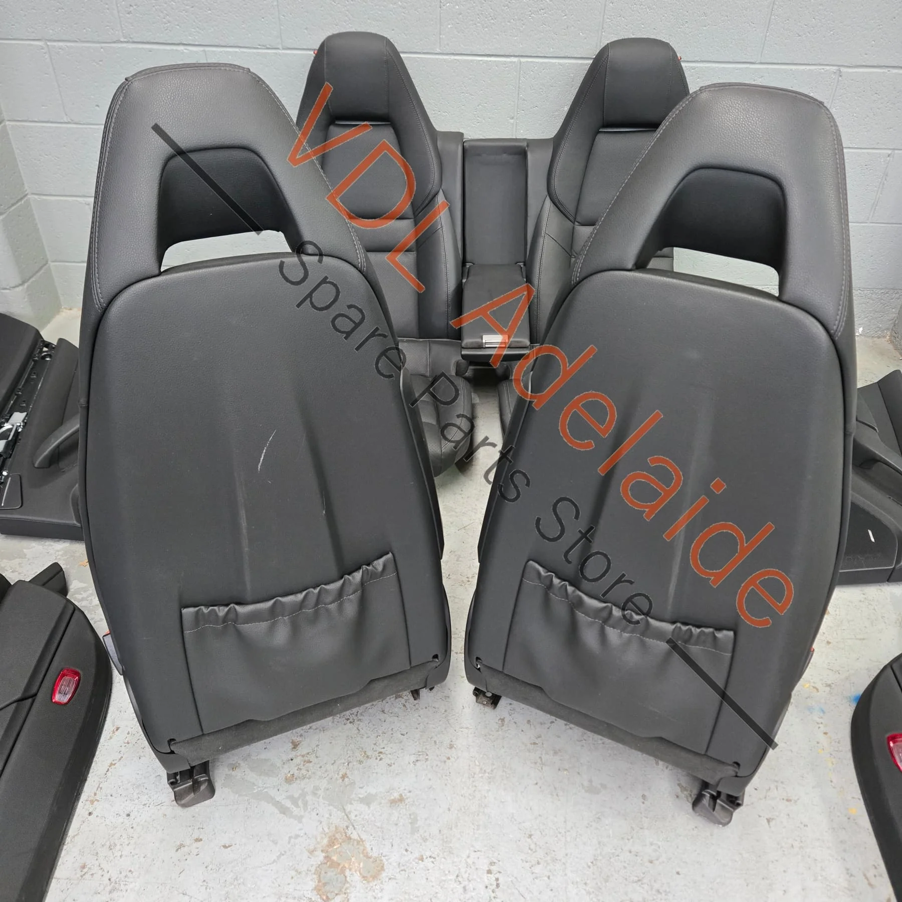 Porsche Panamera 970 Black Leather Interior Set Seats & Door cards - Image 7