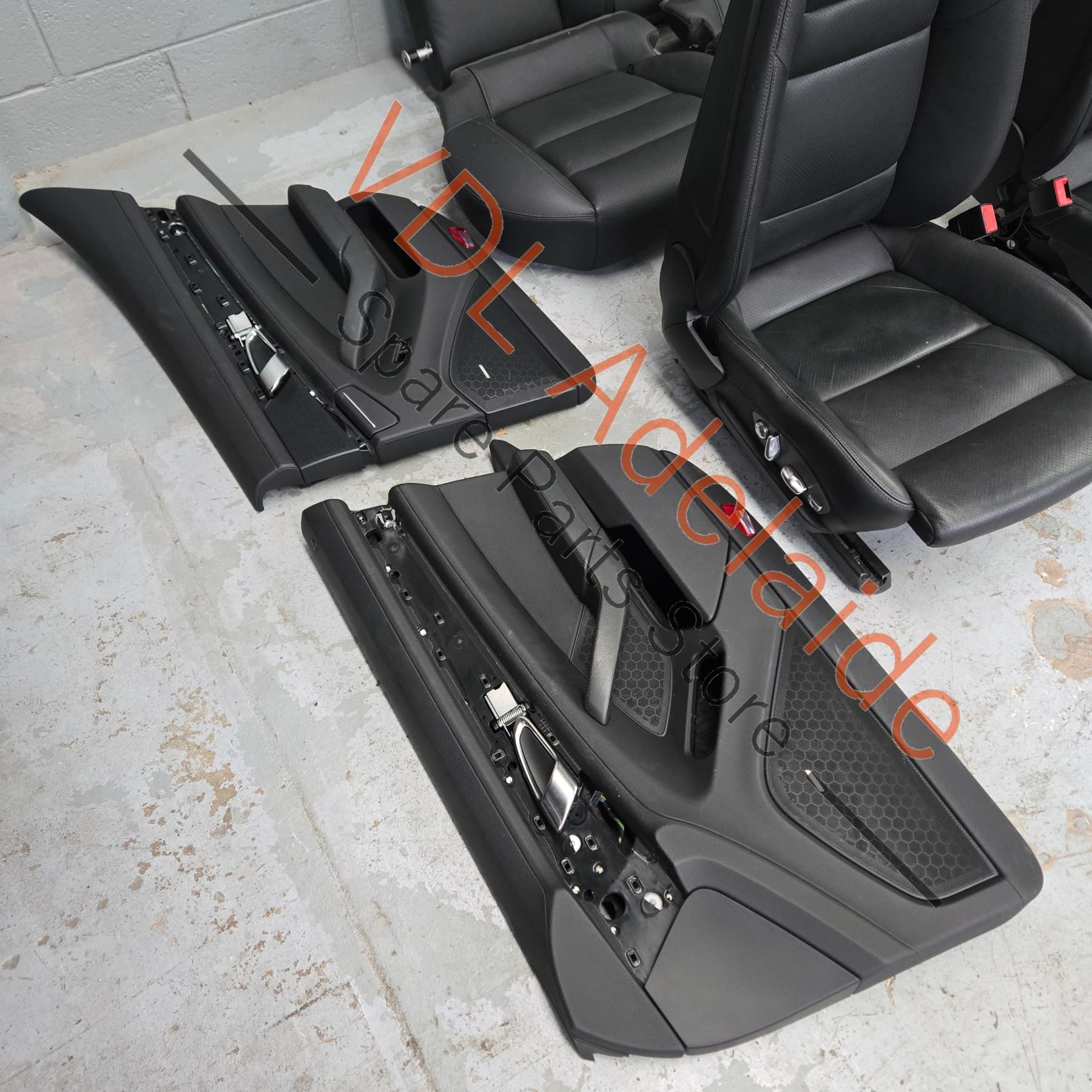 Porsche Panamera 970 Black Leather Interior Set Seats & Door cards - Image 9