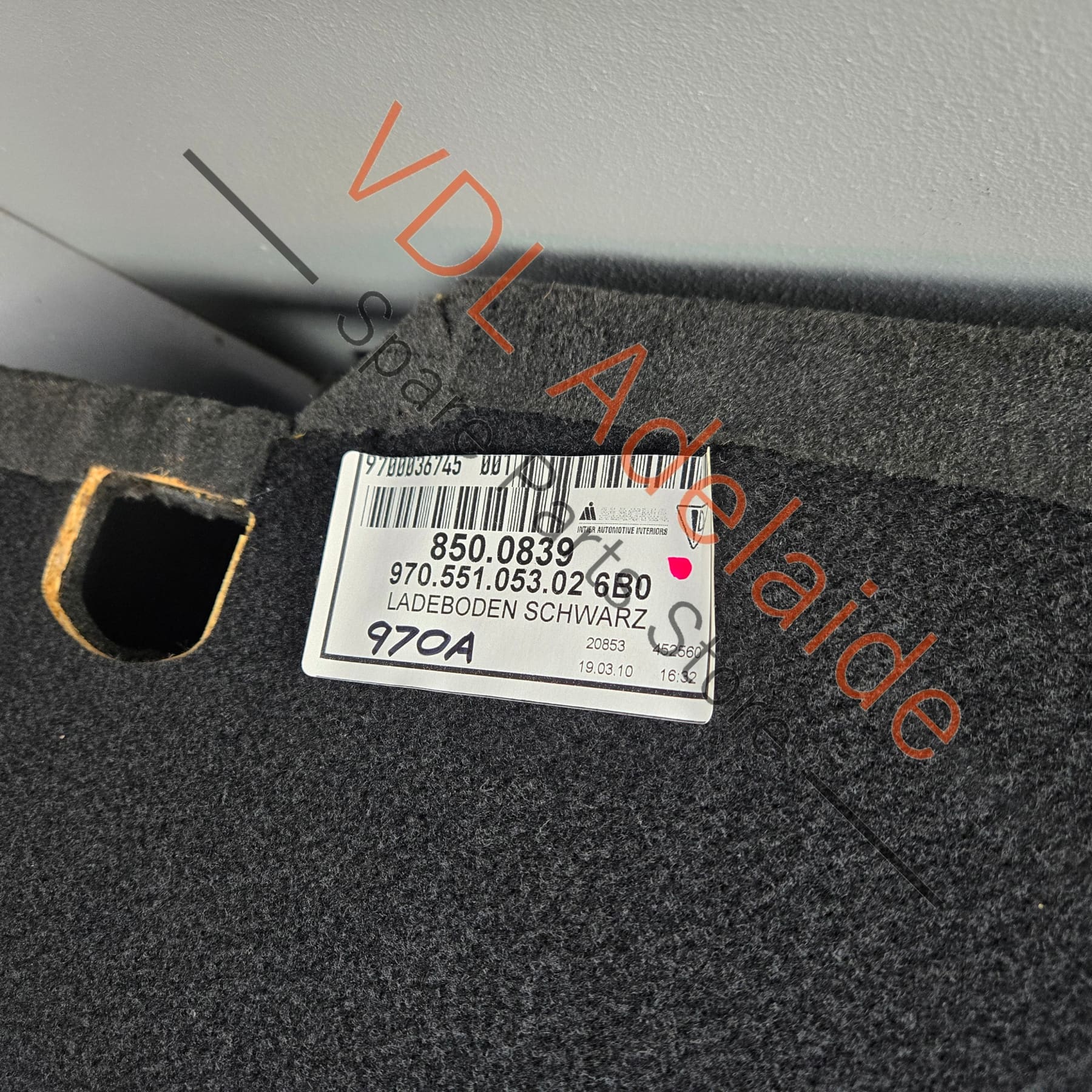 Porsche Panamera 970 Boot trunk Floor Cover for Cargo 97055105302 6B0 - Image 5