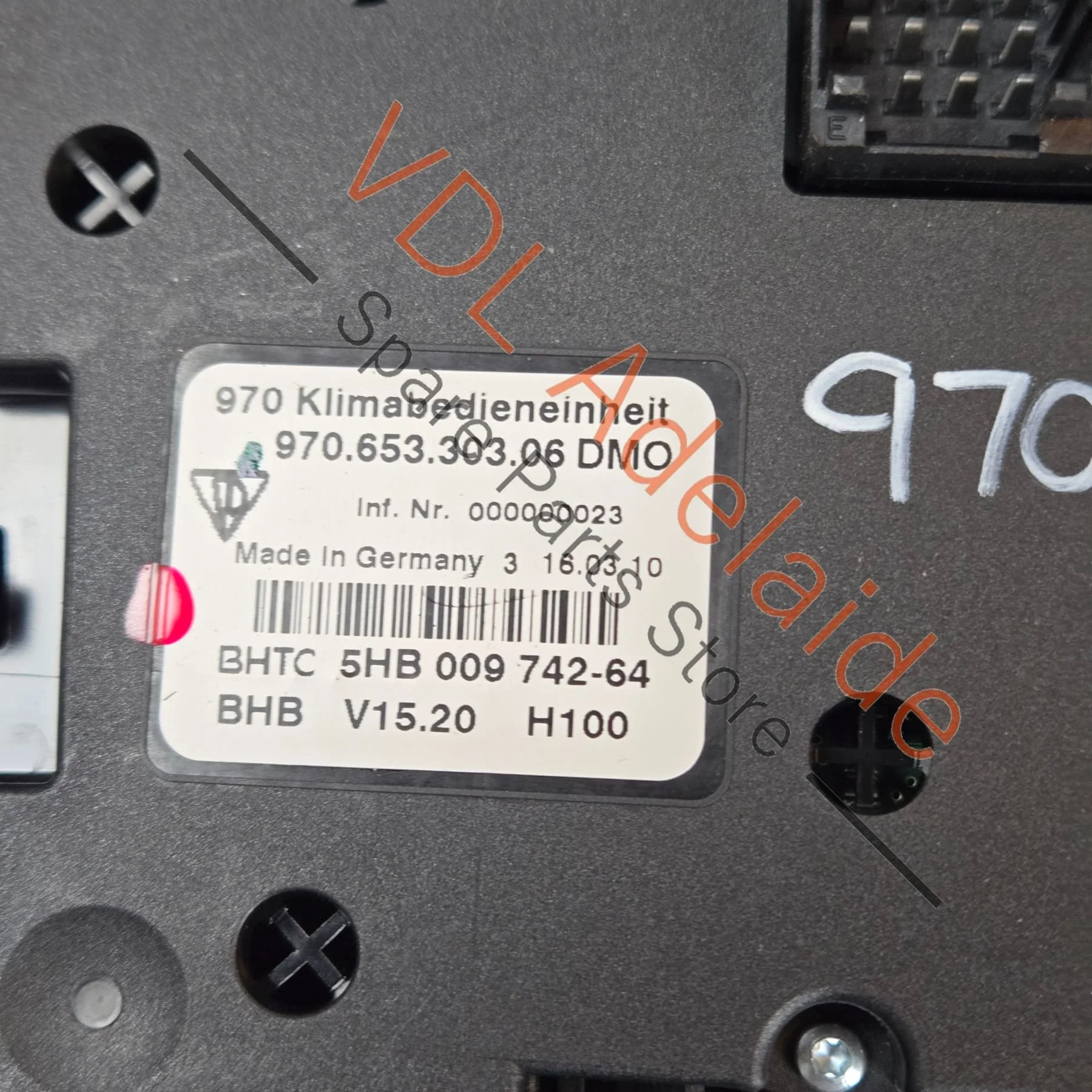 Porsche Panamera 970 Air Conditioning Control Panel Switch 97065330335 DMO - Image 6