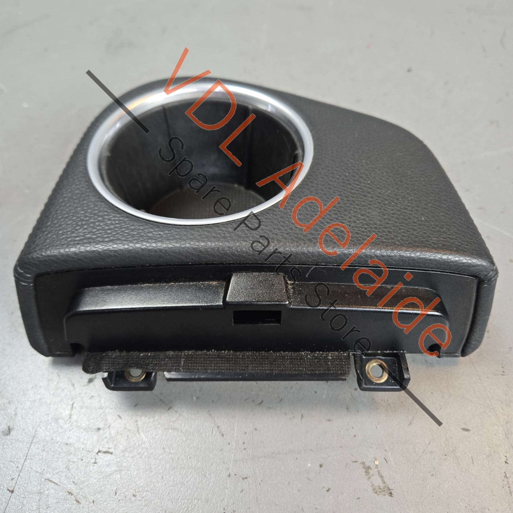 Porsche Panamera 970 Centre Console Drinks Cup Holder 97055338101 21U Black Leather - Image 4
