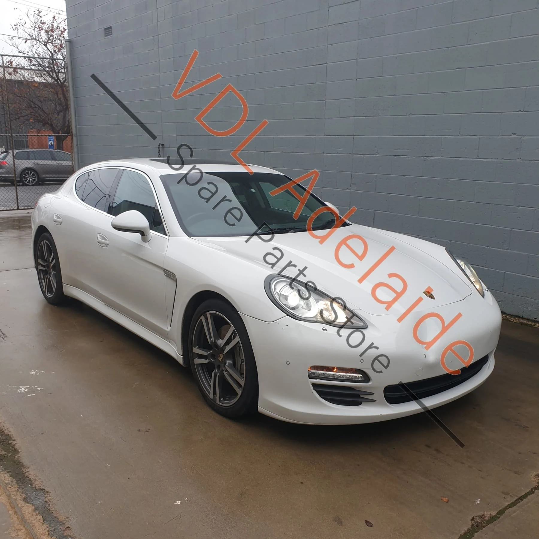 Porsche Panamera 970 Right Sun Visor 97073103217 BA3 Platinum Grey - Image 4
