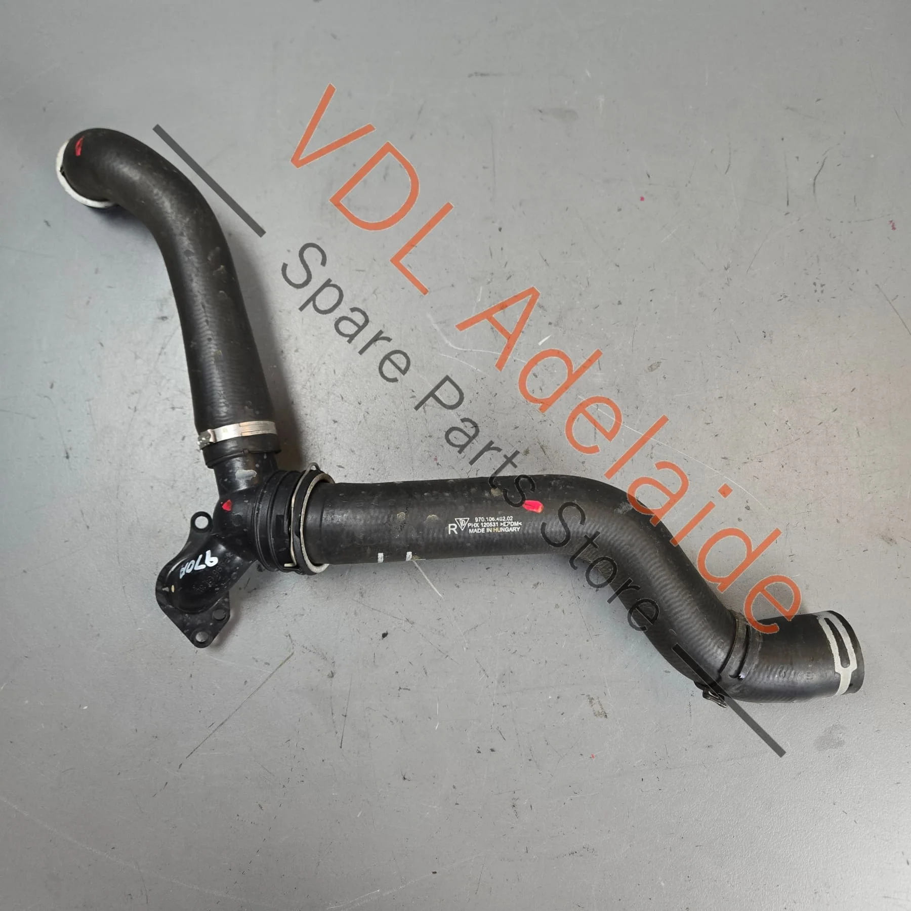 Porsche Panamera Right Side Radiator Hose Pipe 97010840202 97010623201