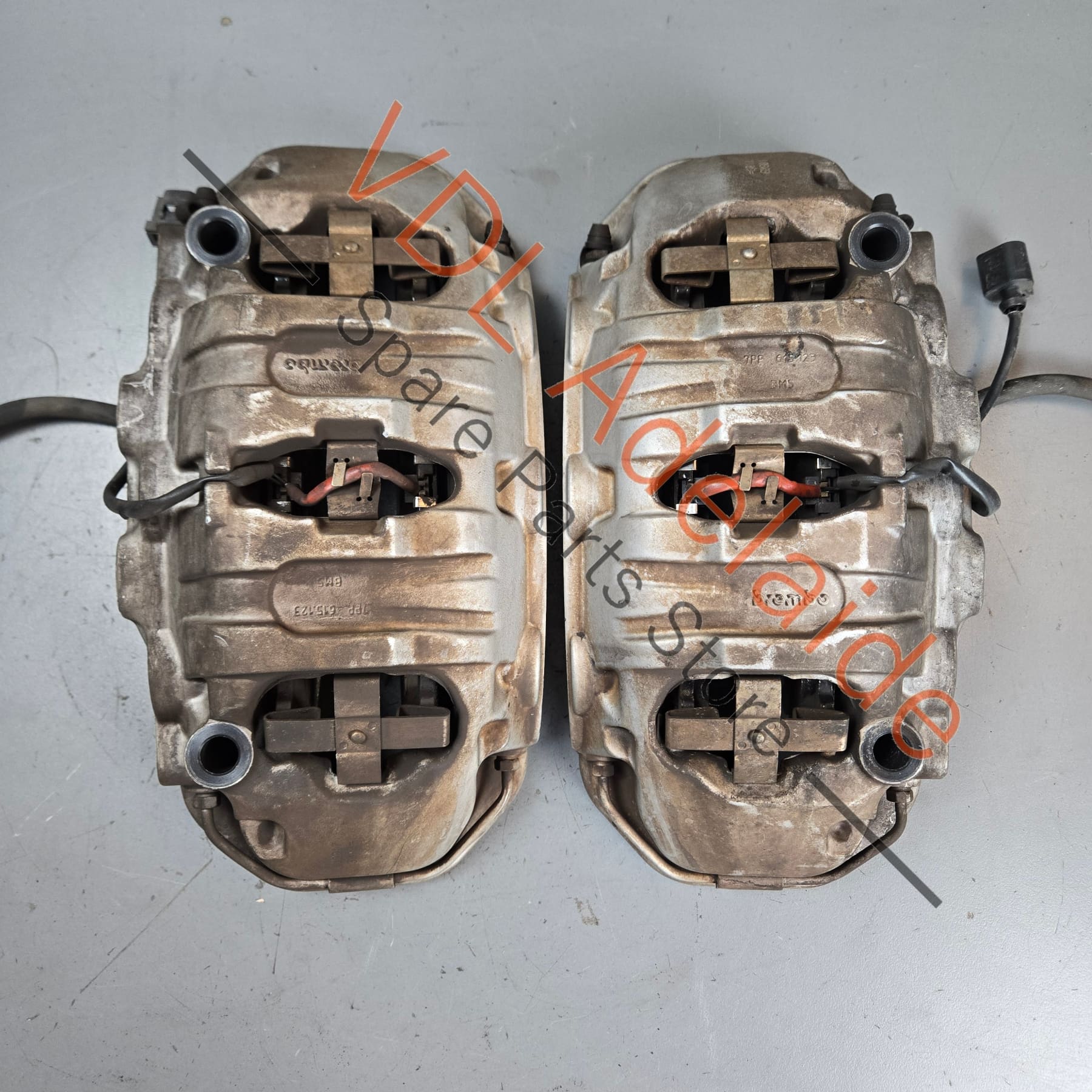 Porsche 360mm 6 Piston Brake Caliper Brembo Pair Front 7PP615149AQ, 7PP615150AQ - Image 4
