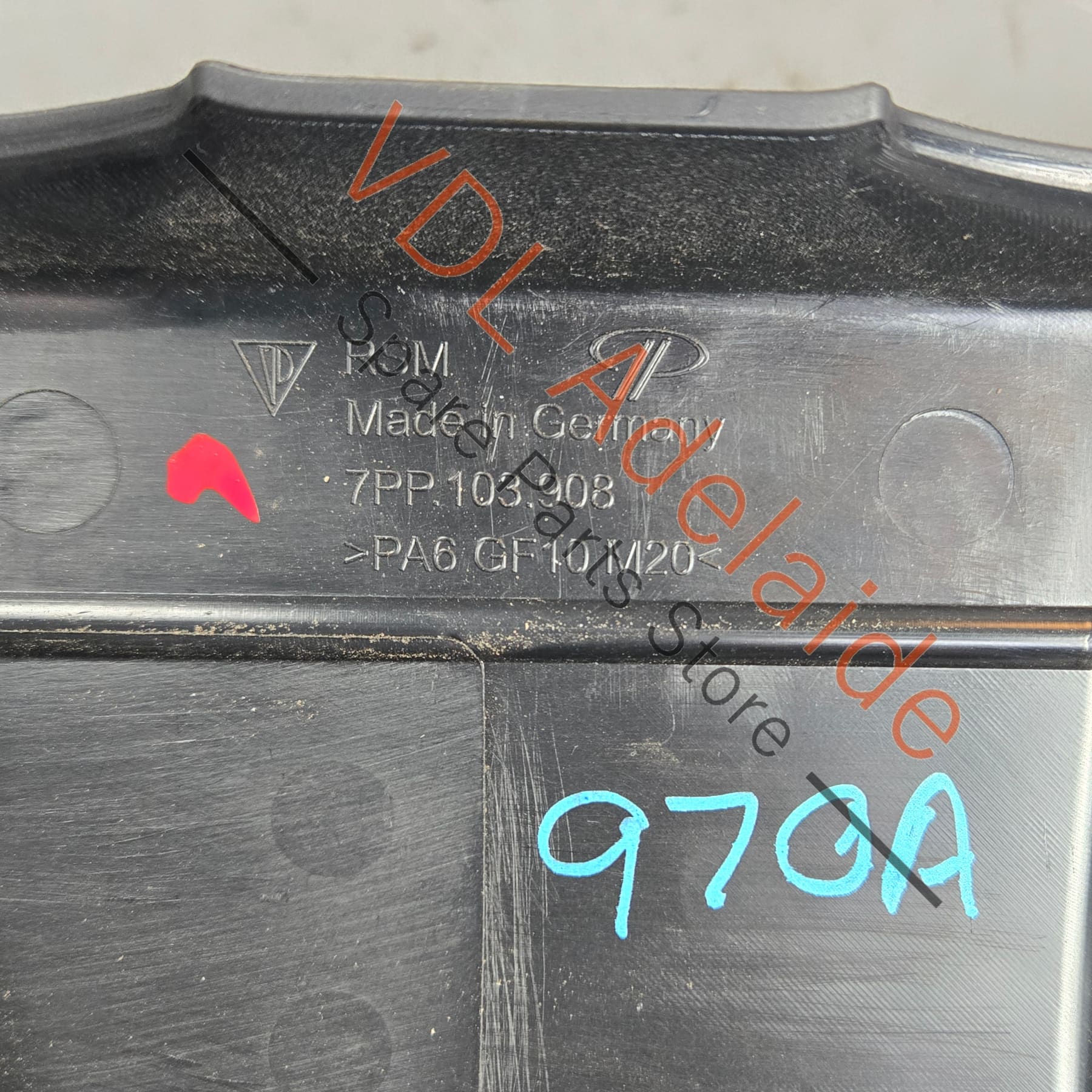 Porsche V8 Engine Cover Right Side Trim 7PP103908C - Image 6