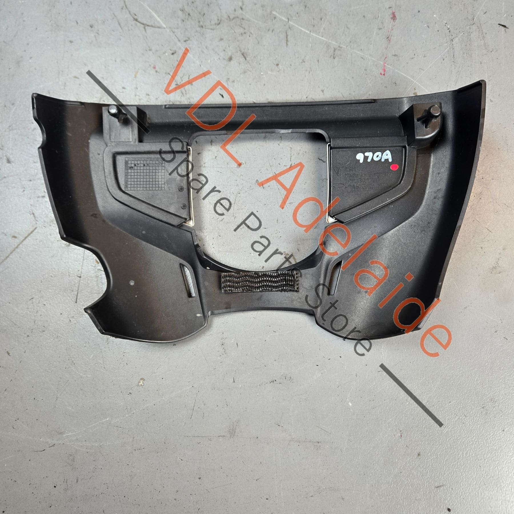 Porsche 4.8 V8 Engine Cover Front Trim with Badge Direct Injection 7PP130114 - Image 6