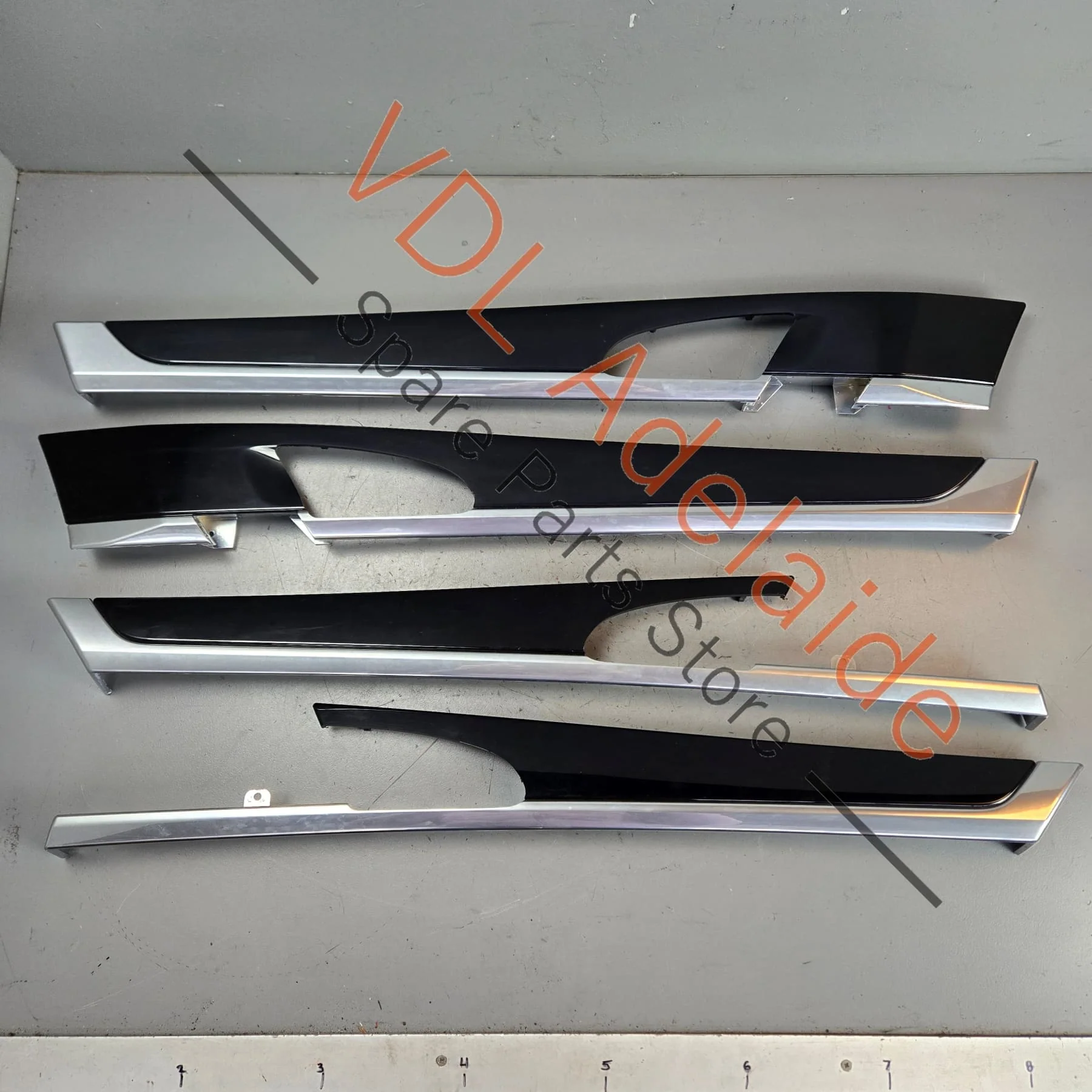 Porsche Panamera 970 Set of Gloss Black Door Trim Inserts