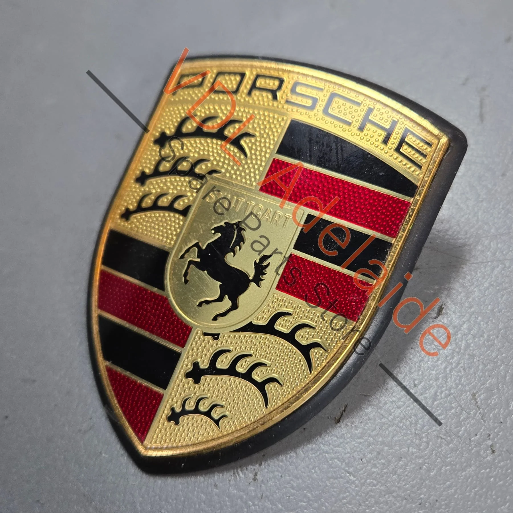 Porsche Bonnet Crest Emblem Badge 9P1853601 99755921102 - Image 2