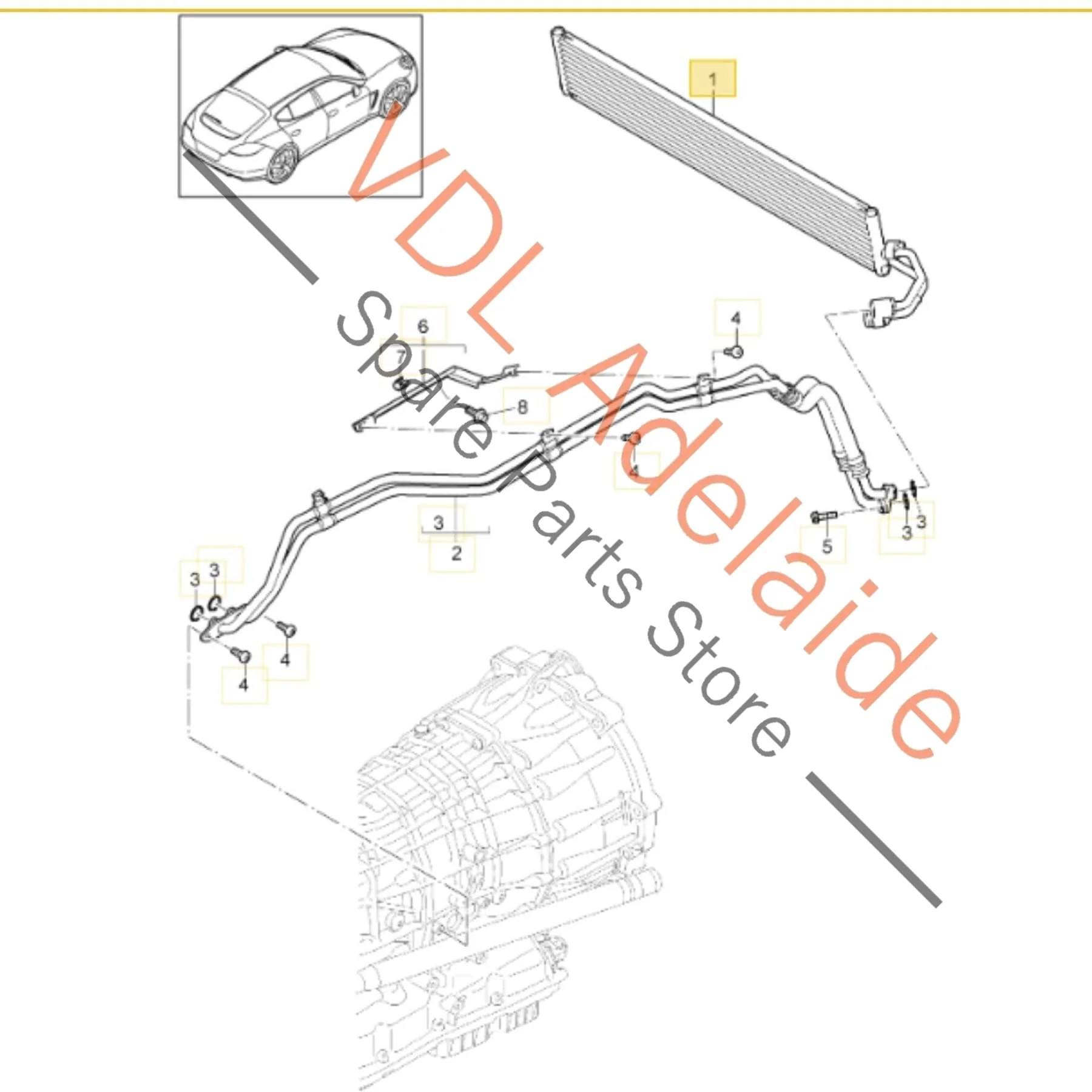Porsche Panamera 970 GTS Turbo S Gear Oil Cooler - Image 2