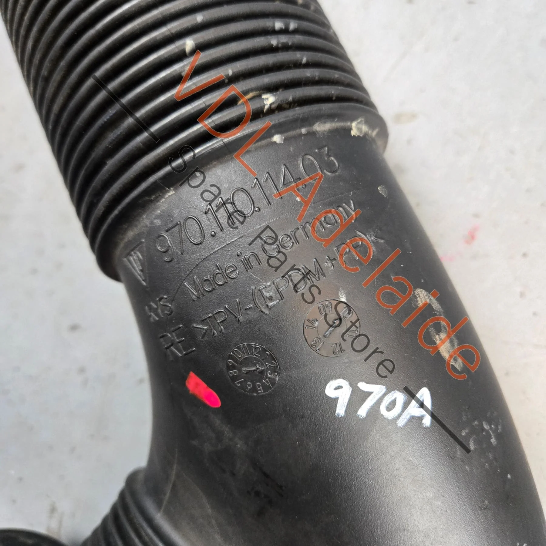 Porsche Panamera 970 Right Side Air Filter Duct Pipe Hose 97011011403 - Image 4