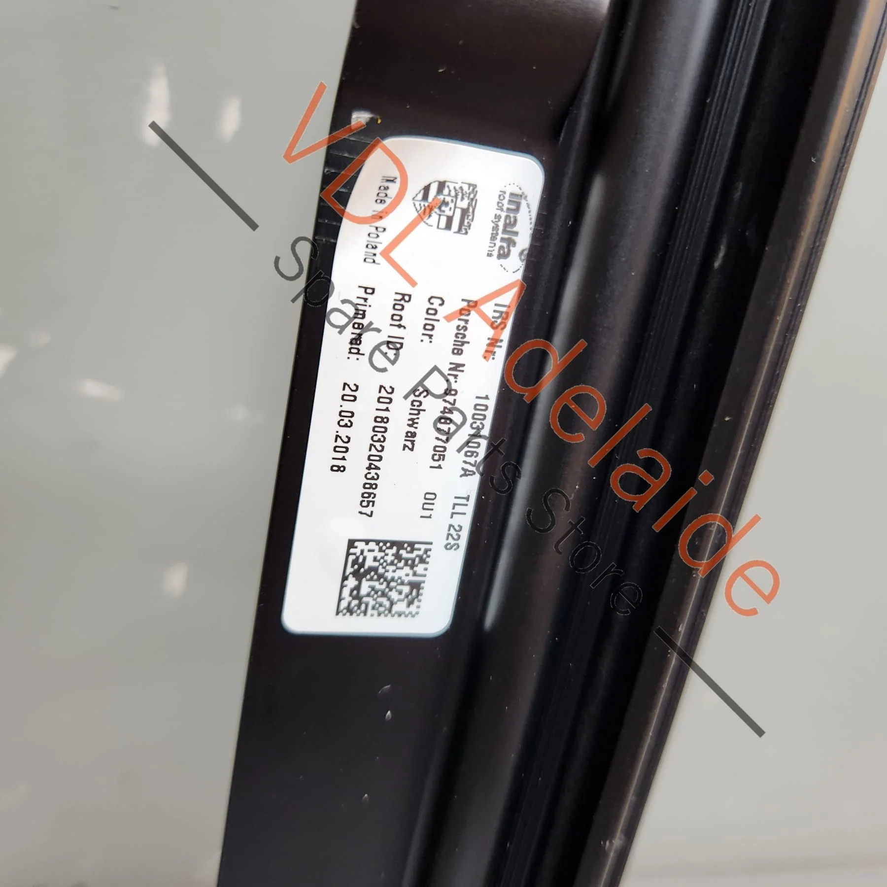 Porsche Panamera Turismo 971 2017-2020 Rear Sunroof Roller Blind Sunshade Cable Track Assembly - Image 4