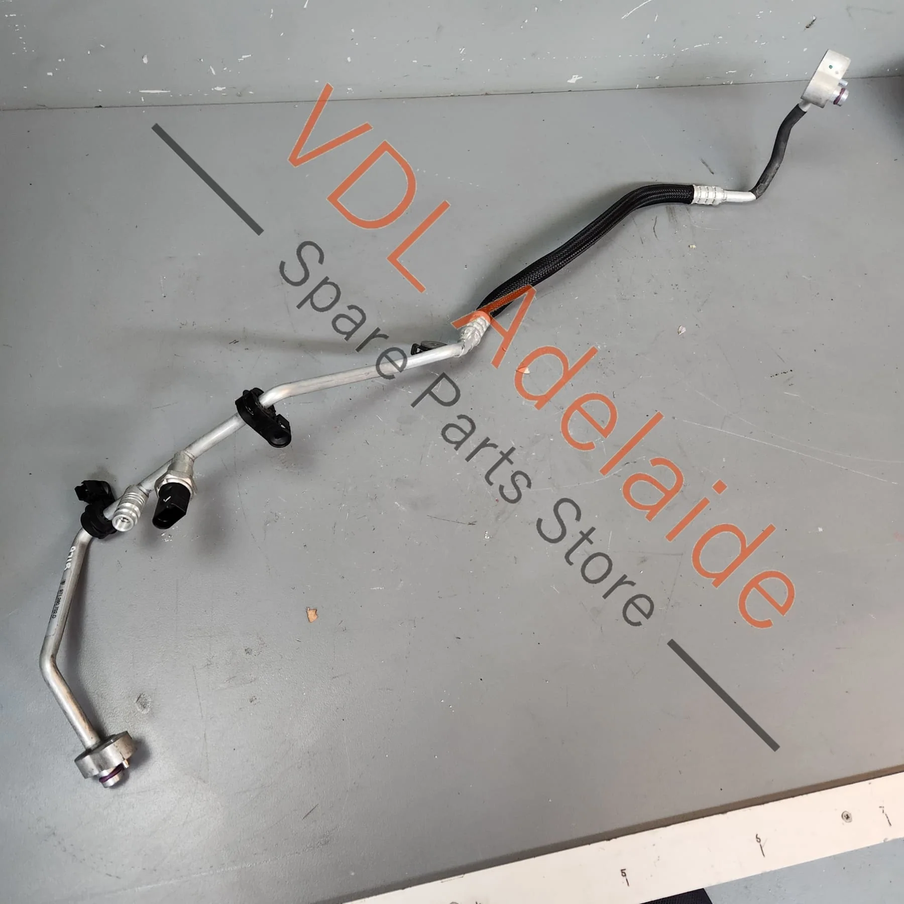 Porsche Panamera 971 V6 Refrigerant AC Air Conditioning Metal Line Hose - Image 5
