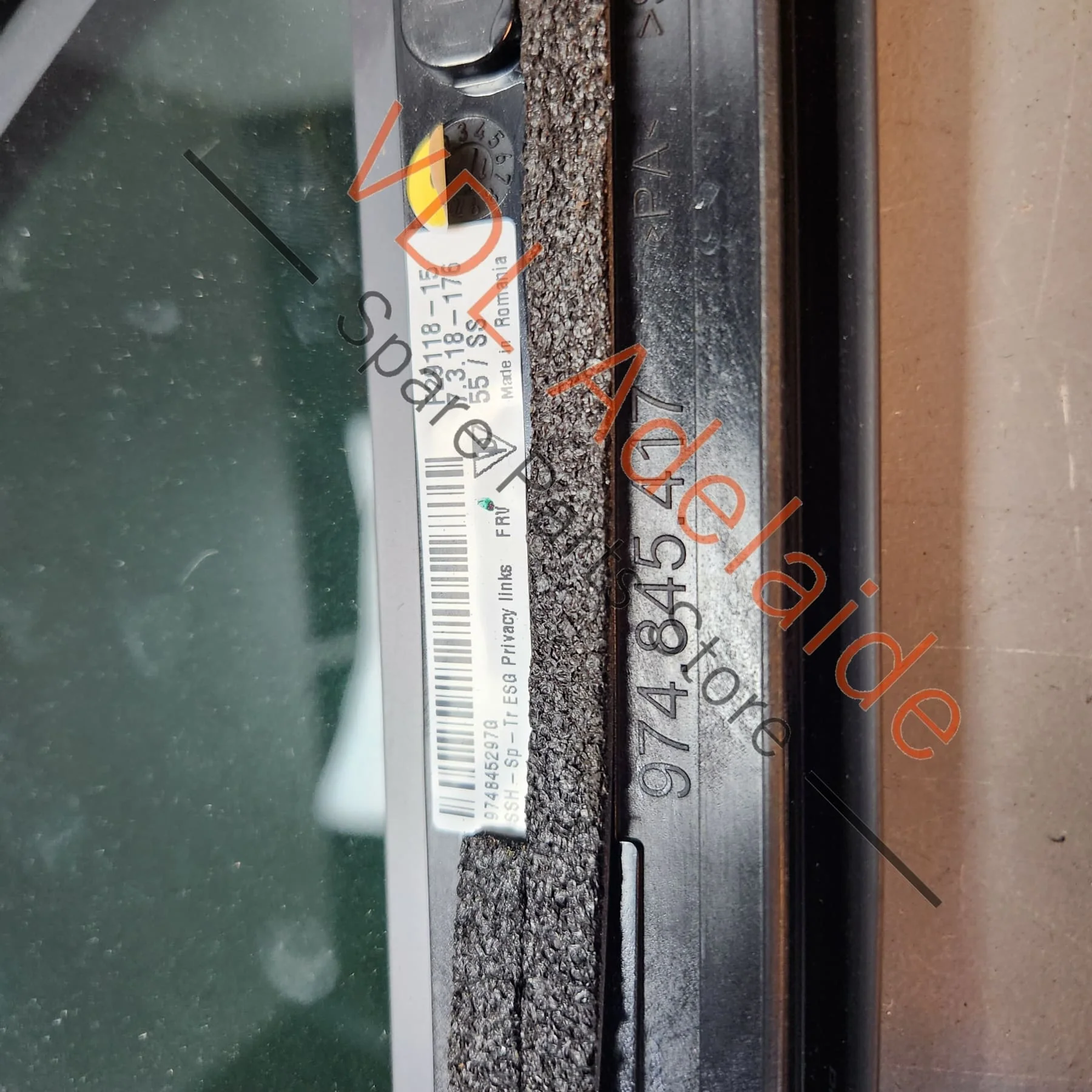 Porsche Panamera Turismo Rear Left Side Window 974845297G - Image 4