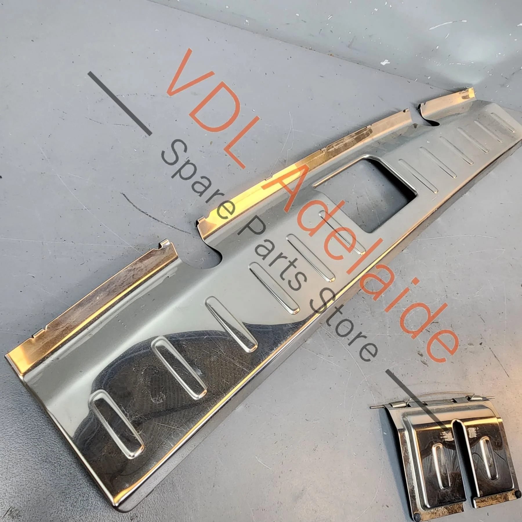 Porsche Panamera Turismo Rear Hatch Boot Cargo Loading Trim Stainless Steel 9748677071E0 - Image 5