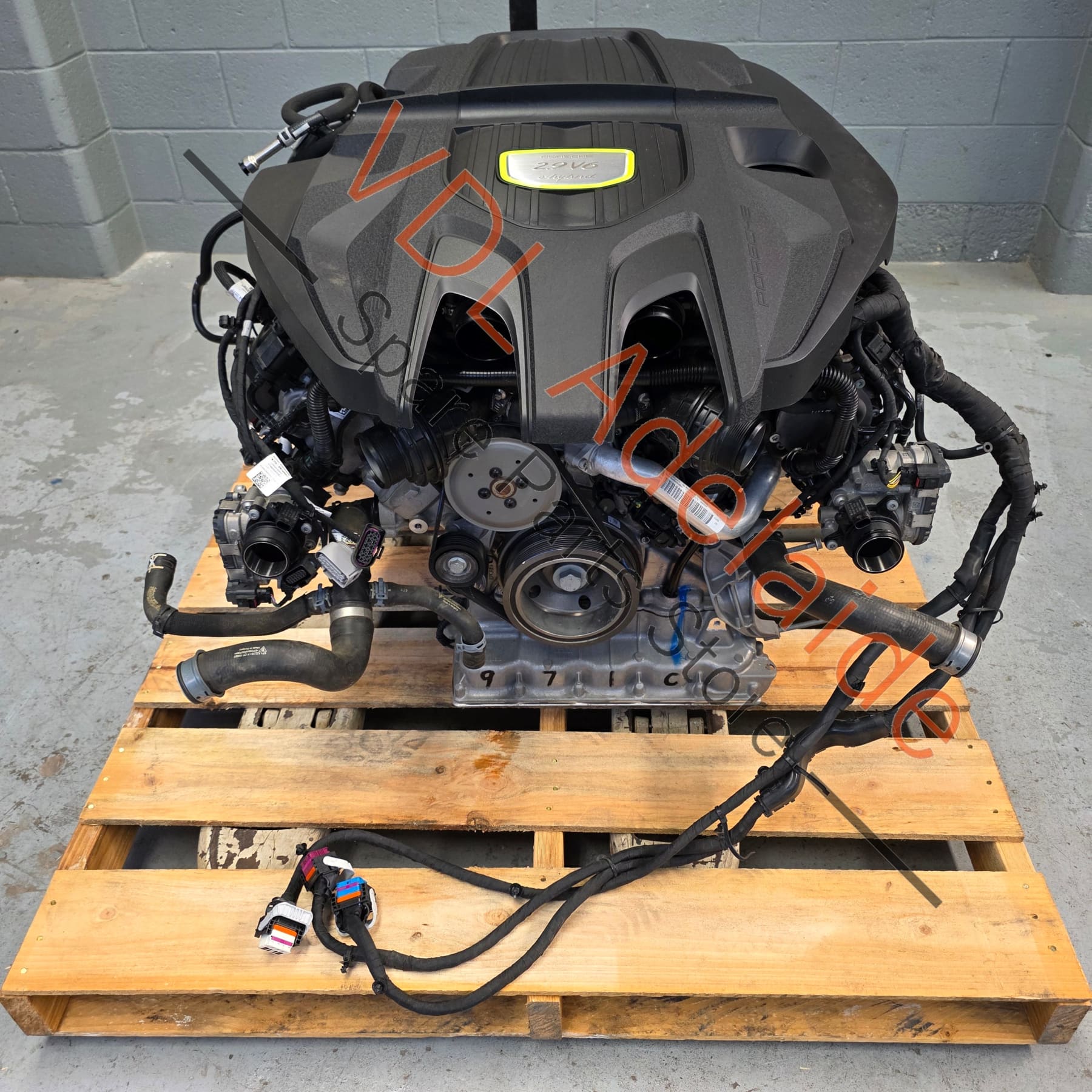 Porsche Panamera 2.9 V6 DGP DGPA Engine 243kw Complete drop-out Motor with Wiring & Turbos etc - Image 10