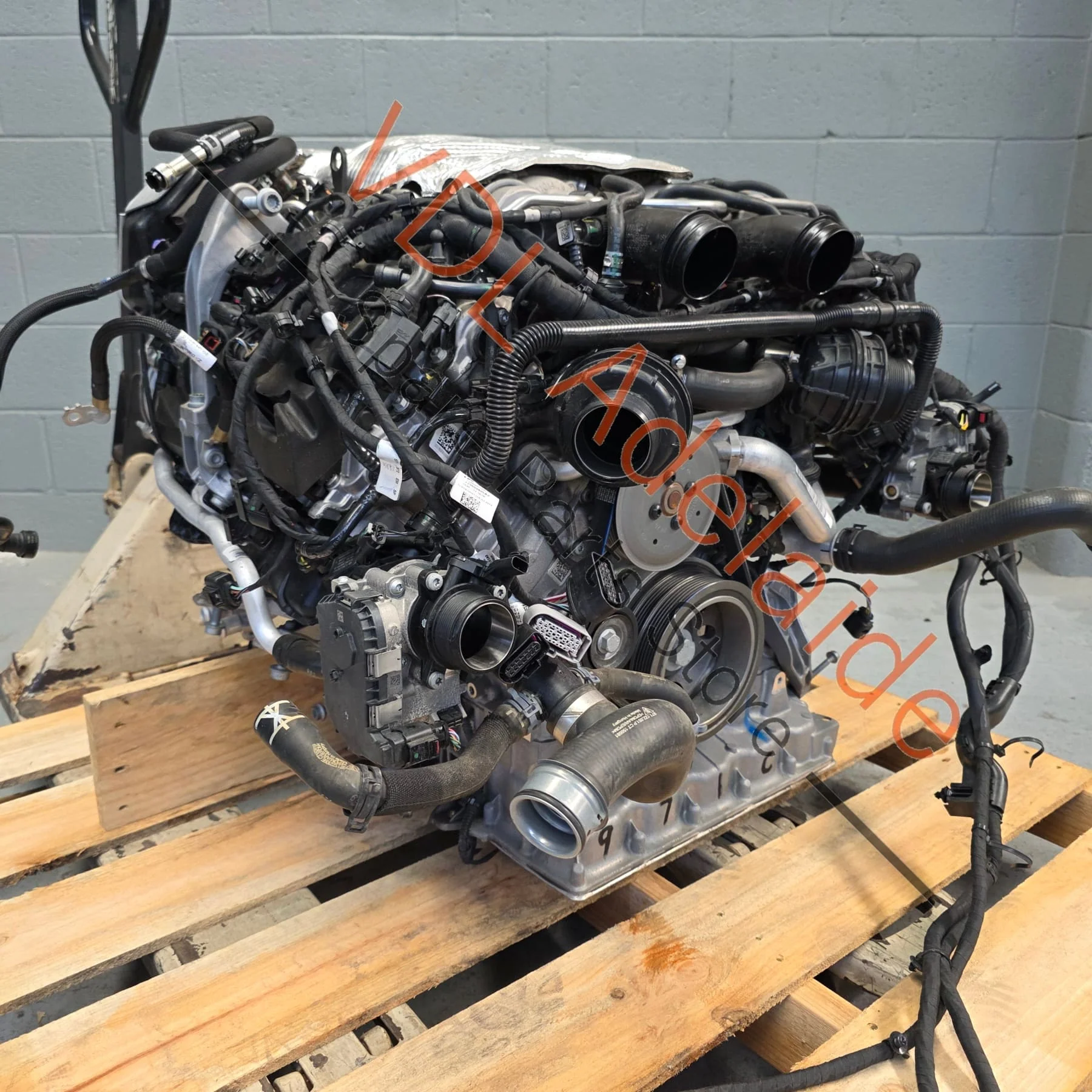 Porsche Panamera 2.9 V6 DGP DGPA Engine 243kw Complete drop-out Motor with Wiring & Turbos etc - Image 9