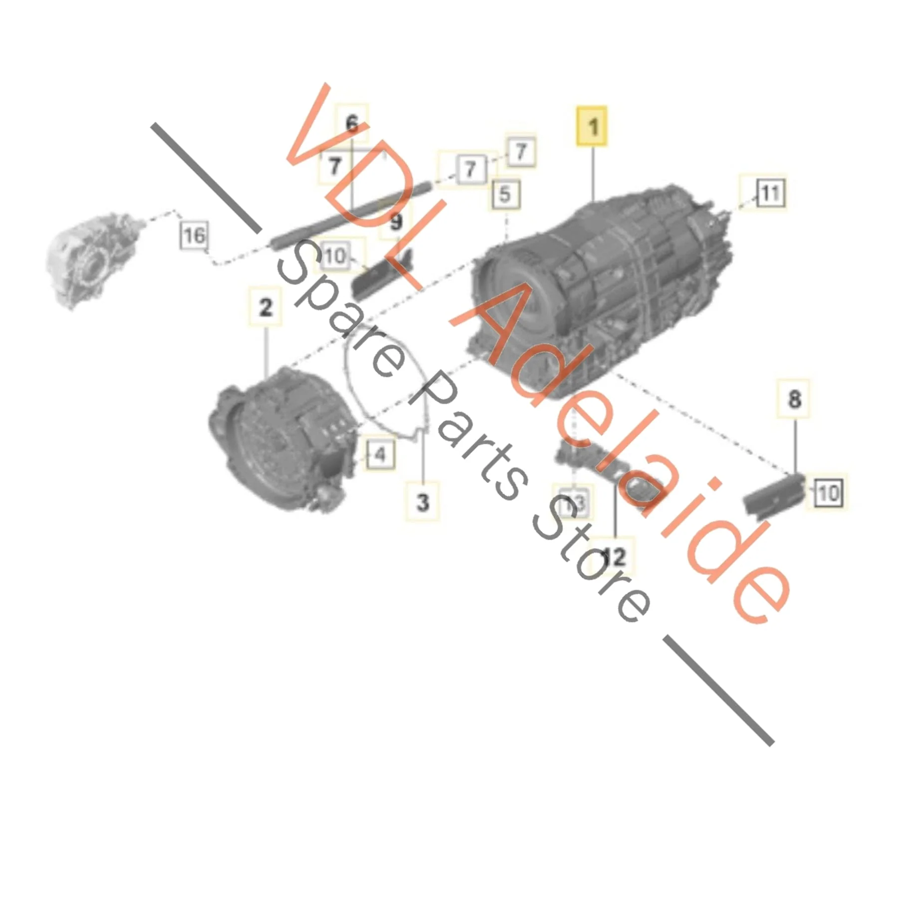 Porsche Panamera e-Hybrid 8 Speed Transmission Gearbox C0DS5 9A7300027A - Image 2