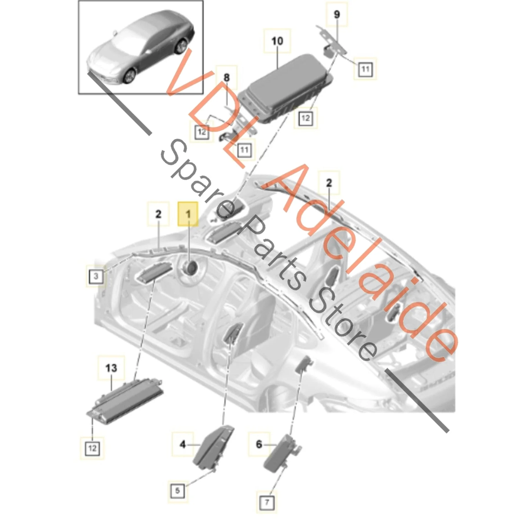 Porsche Steering Wheel Airbag 971880201M 7P5880201K 95B880201M - Image 3