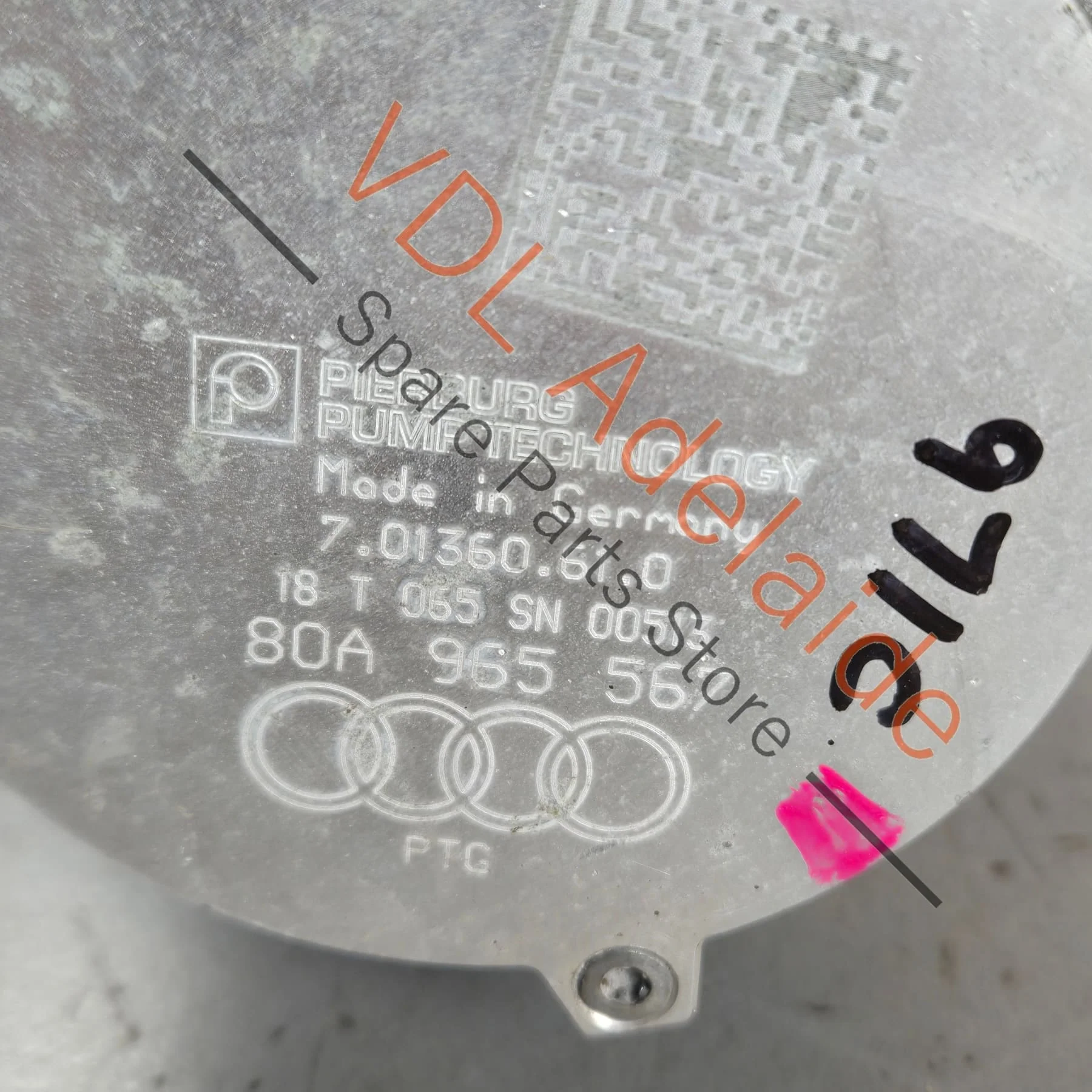 Porsche Audi VW Auxiliary Electric Water Pump 80A965567 PAC965567A - Image 4