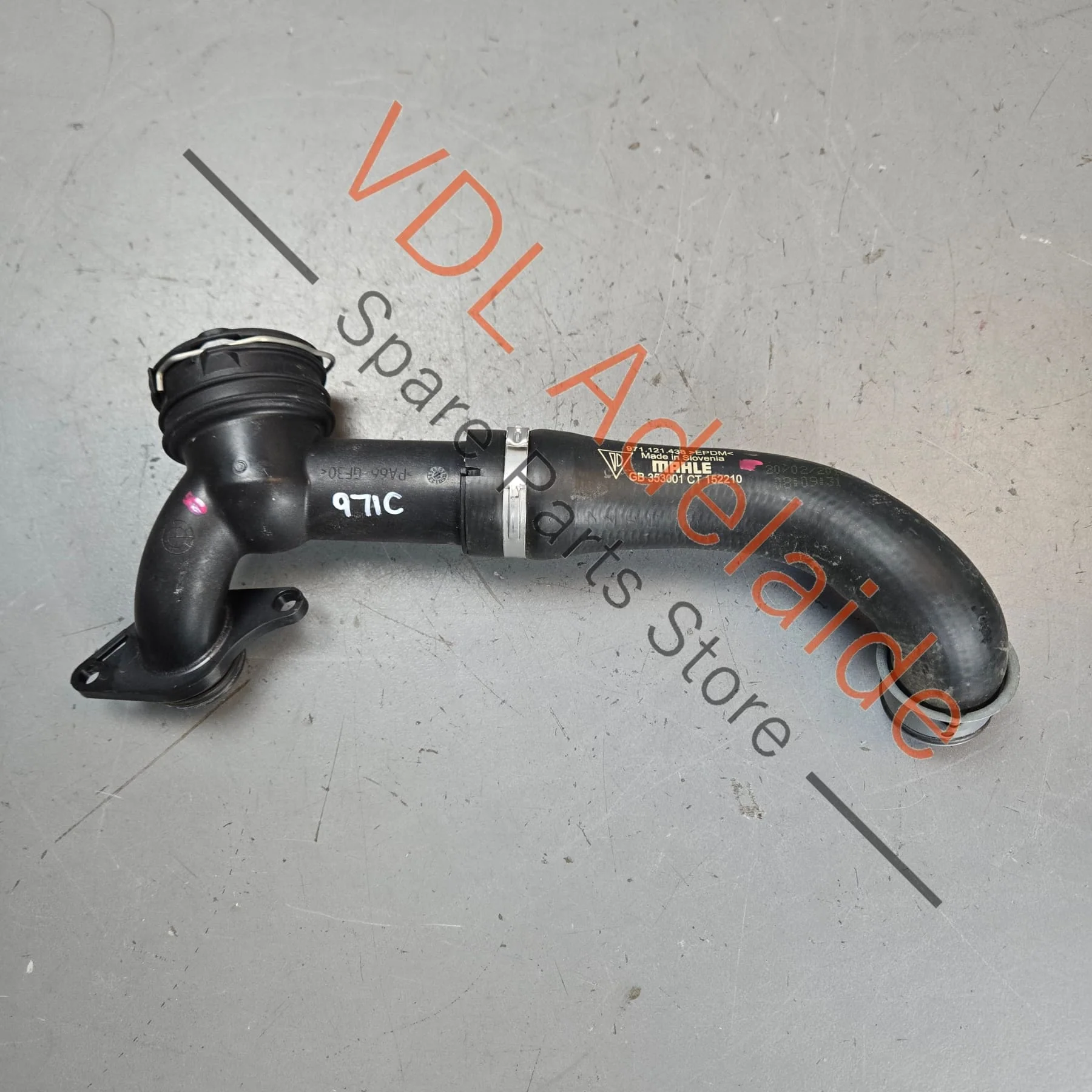 Porsche Panamera 971 V6 Left Coolant Pipe Hose 971121438 9A712143800