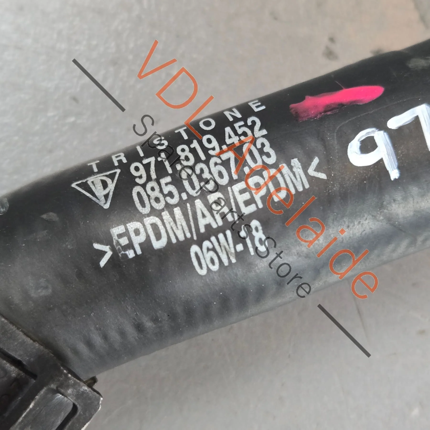 Porsche Panamera Hybrid Coolant Hose Pipe 971819452 9A781945200 - Image 2