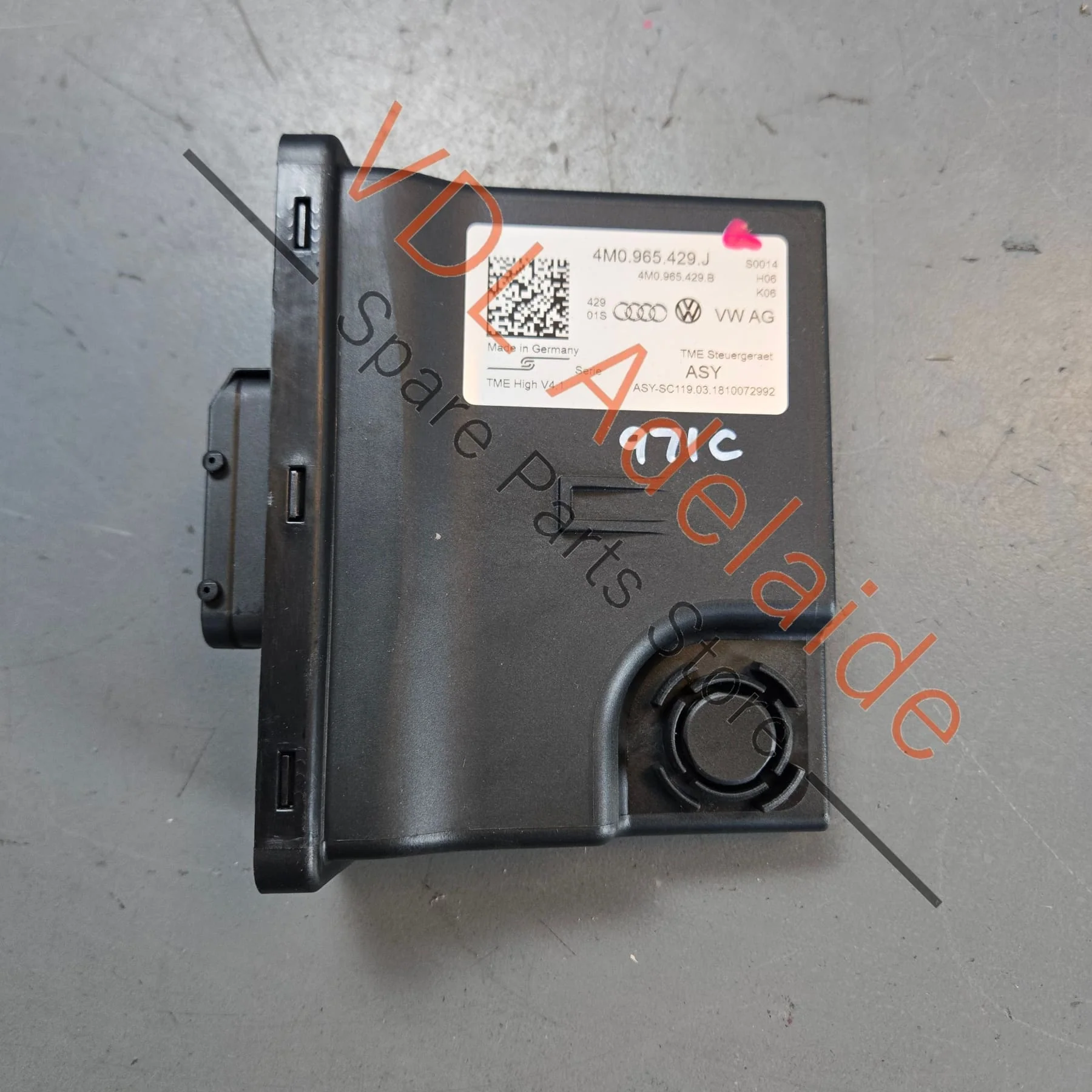 Porsche Panamera Thermal Management Control Module TME 4M0965429J PAB965429