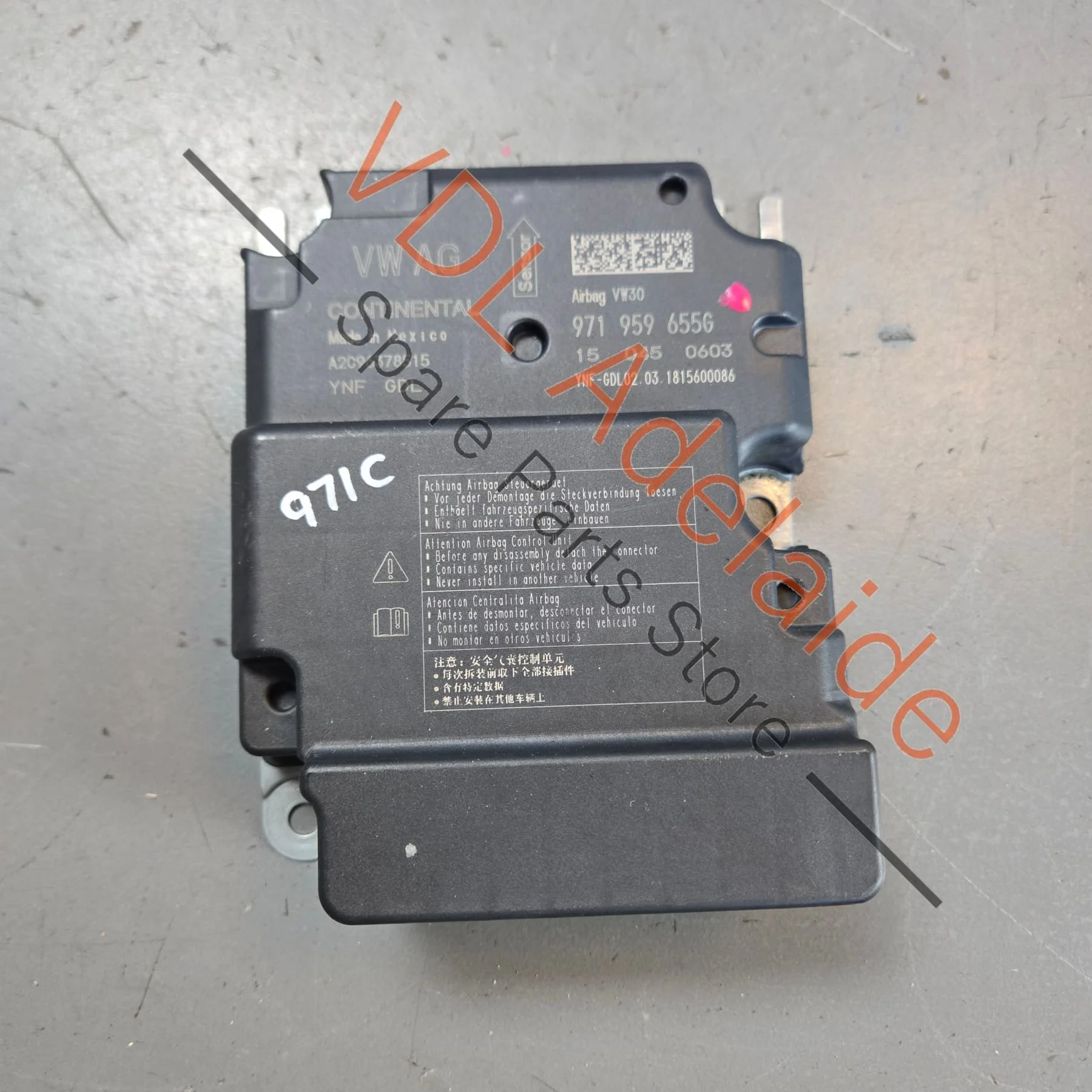 Porsche Panamera Airbag Control Module Unit 971959655G 971959655H 971959655J