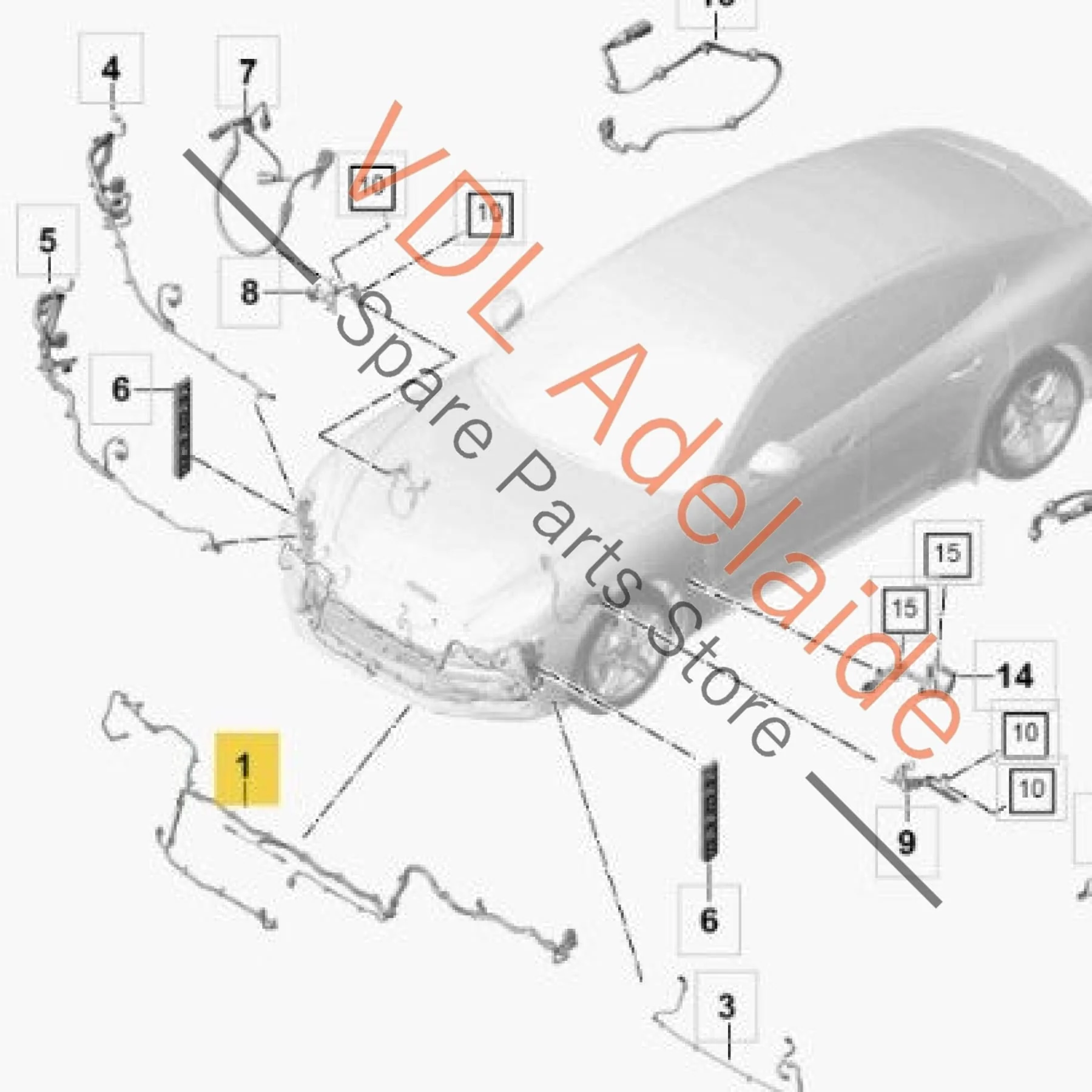 Porsche Panamera 971 Wire Set Bumper Front 971971073 971971073CN - Image 2