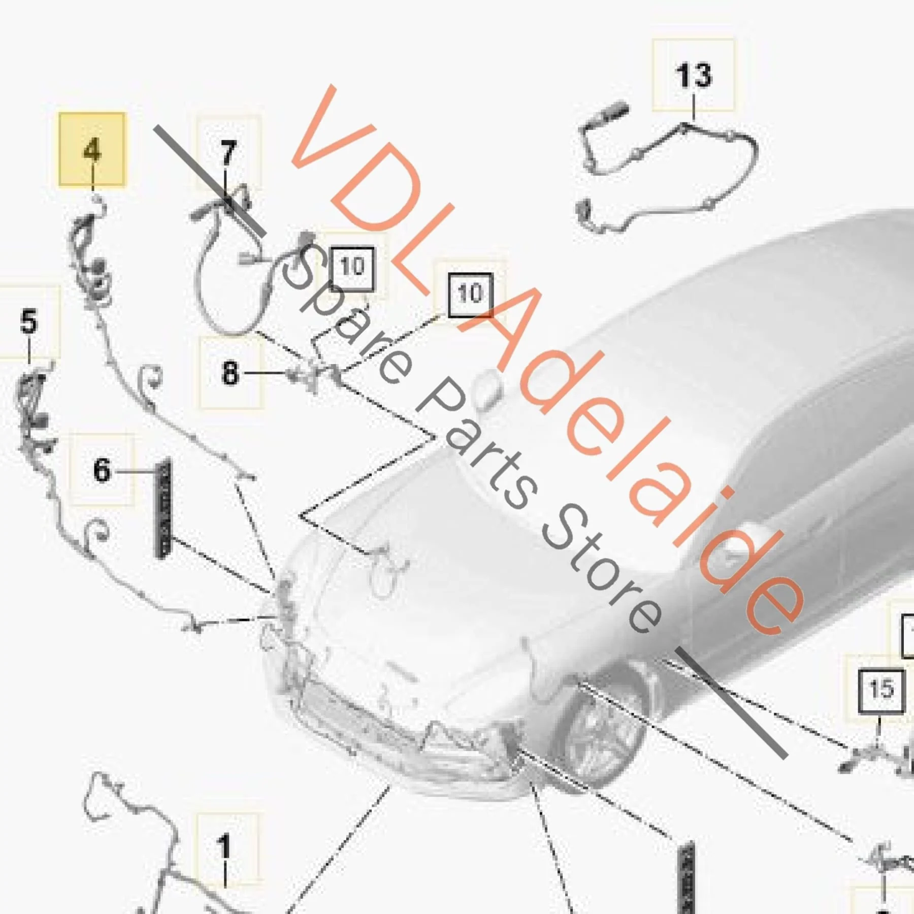 Porsche Panamera 971 Wire Set Part Section Wiring Harness 971972156 971972156A - Image 4