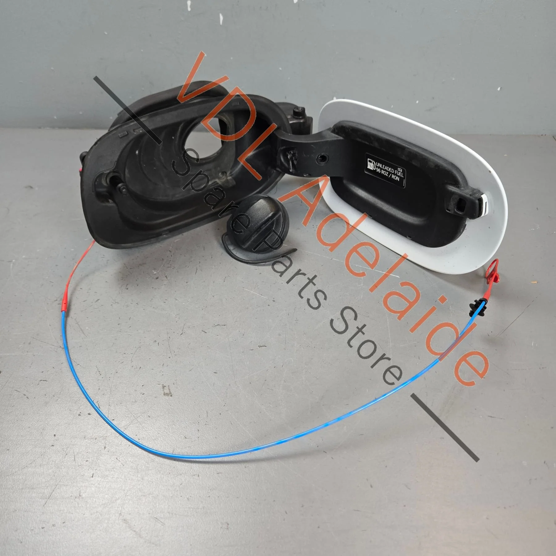 Porsche Panamera Fuel Filler Flap Door with Lock Actuator 974809857