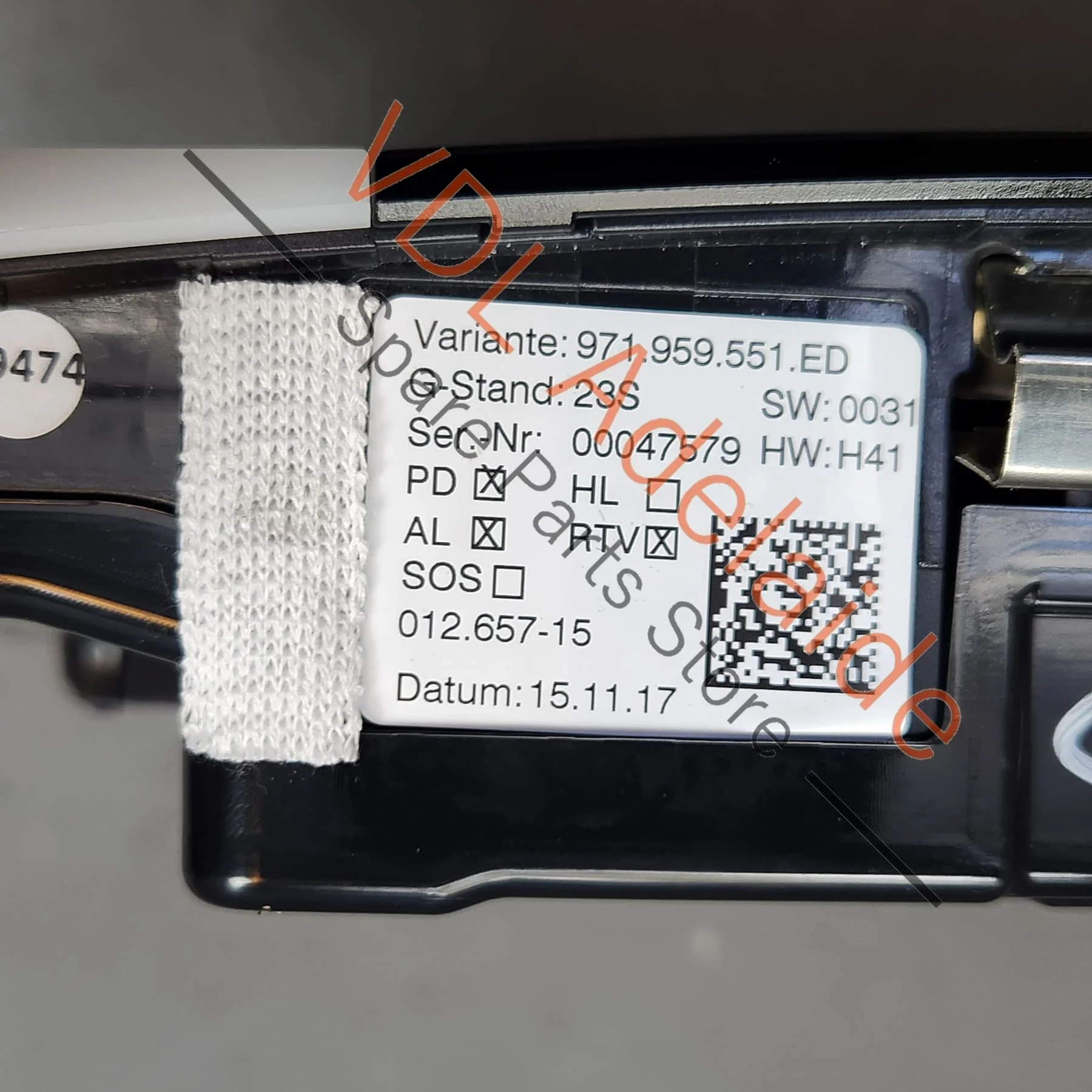 Porsche Panamera Roof Overhead Switch 971959551 971959551LHHTO - Image 6
