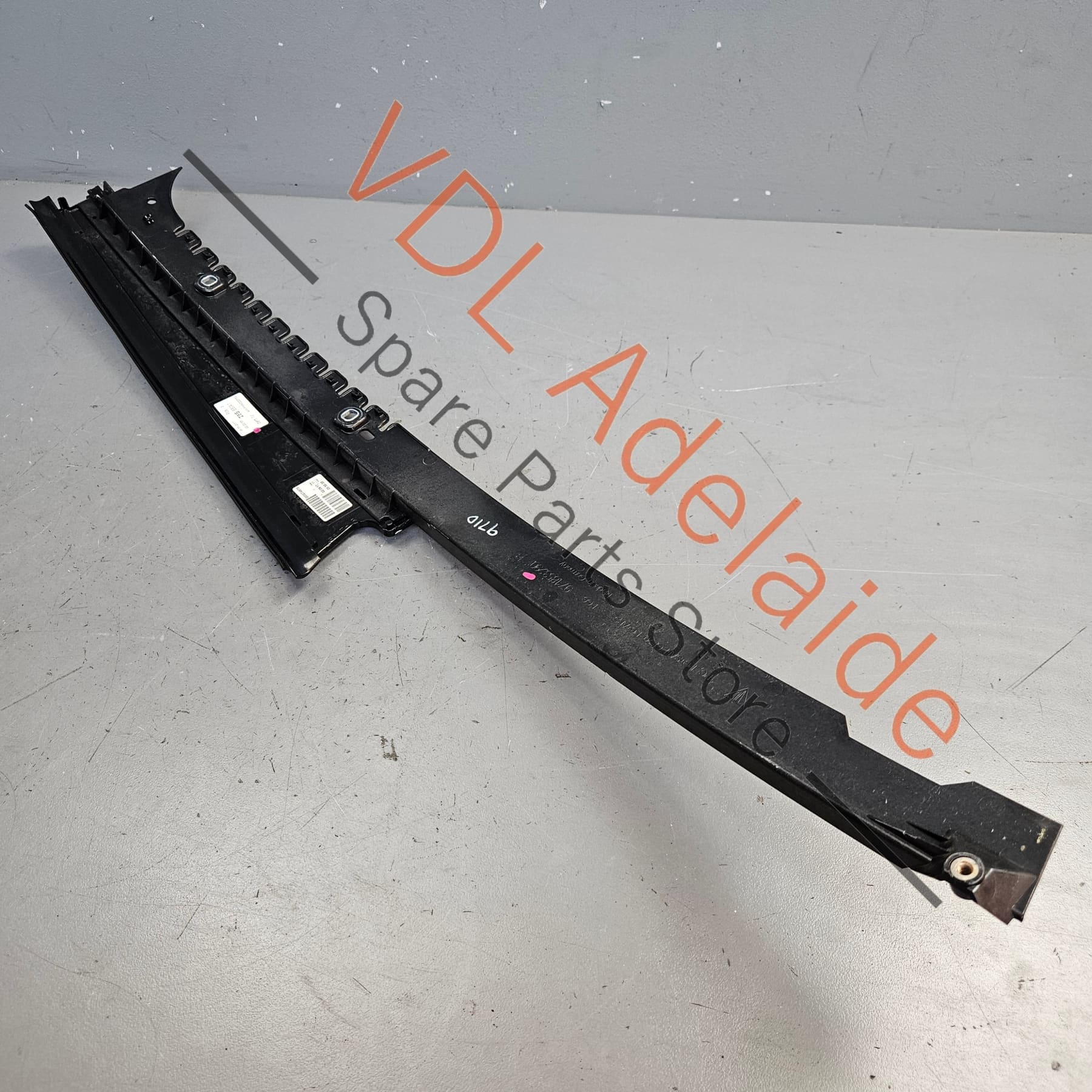 Porsche Panamera 971 Right Rear Door Exterior B Pillar Trim Moulding Gloss Black 971853290 - Image 4