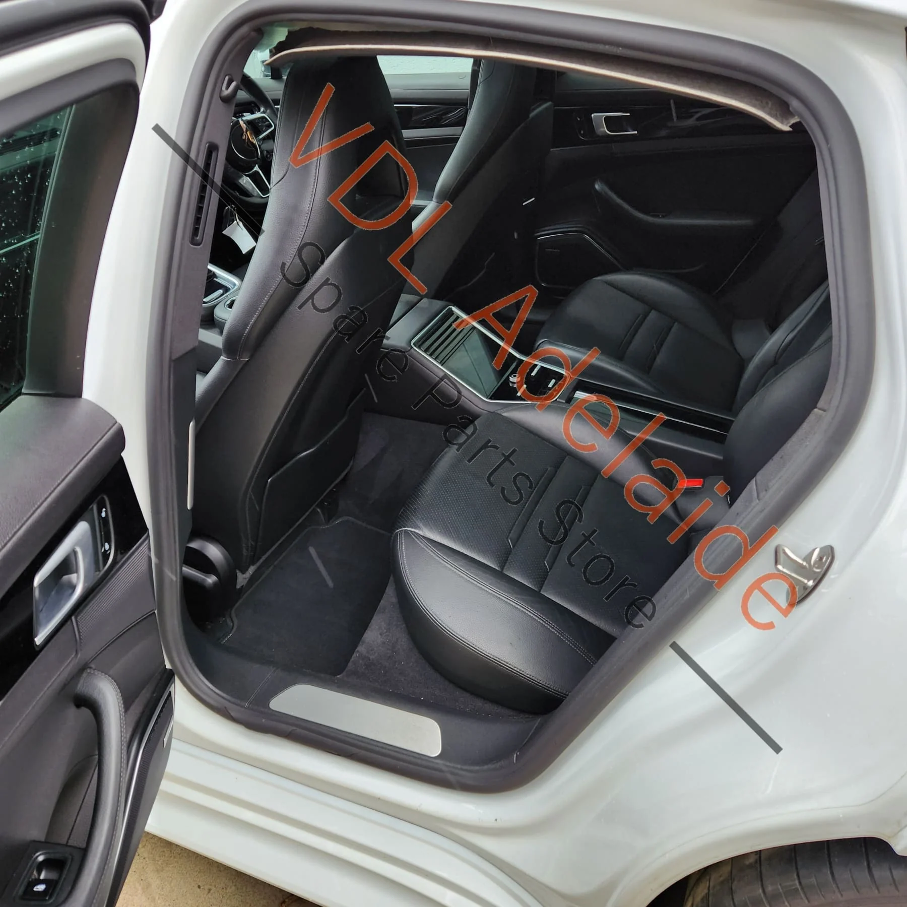 Porsche Panamera 971 Rear Right Seat Back Backrest 971885806EA GDB Black Leather - Image 8