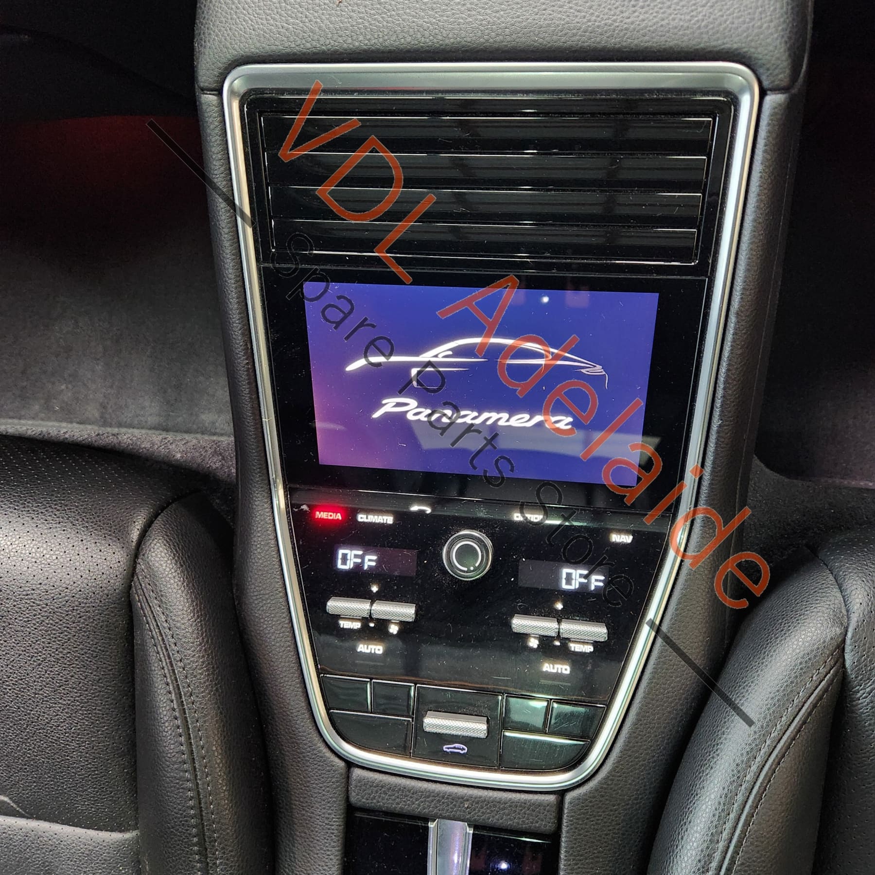 Porsche Panamera 971 Rear Console Chrome Trim Surround - Image 4