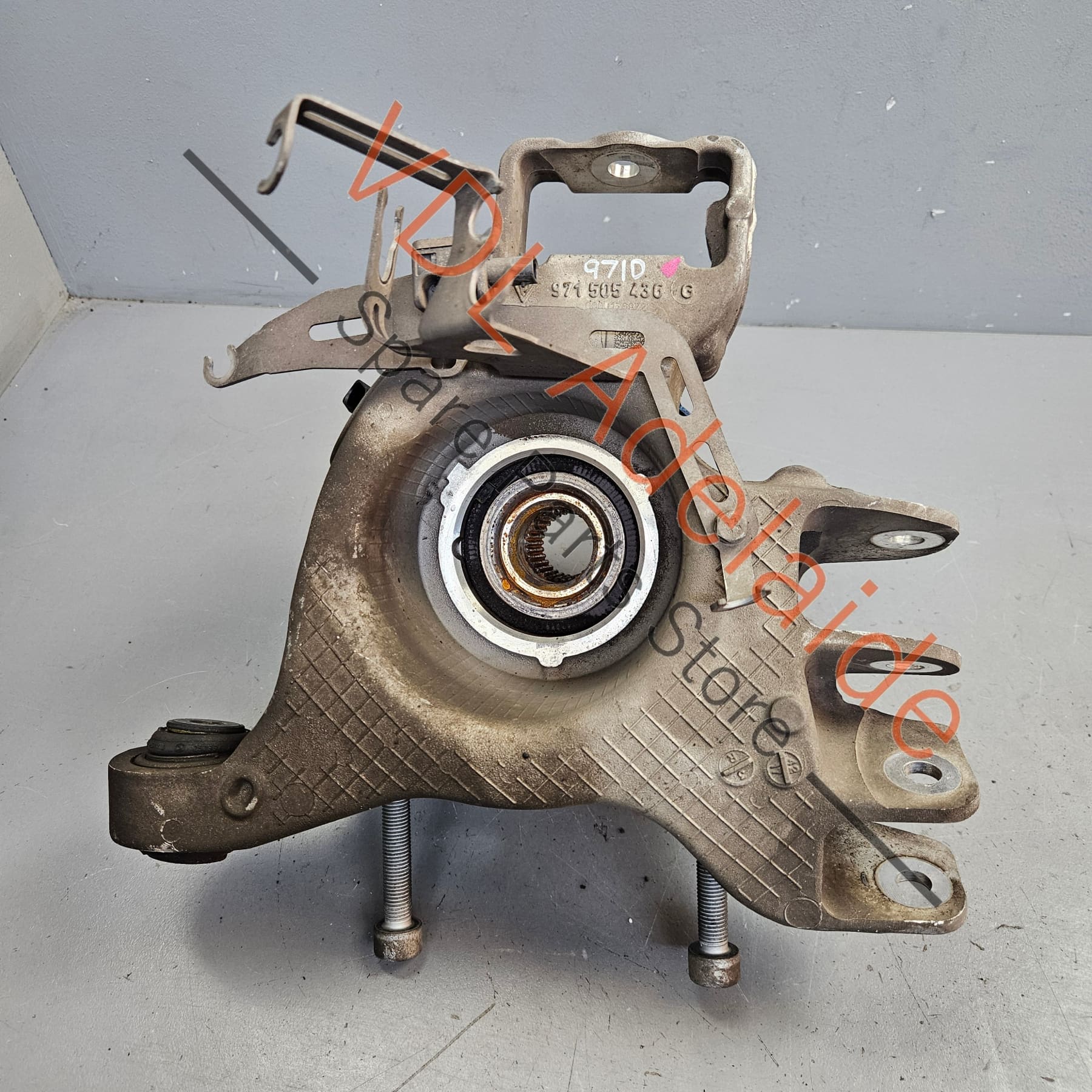 Porsche Panamera Right Rear Suspension Hub Knuckle with Wheel Bearing 971505436B 971505436G - Image 5