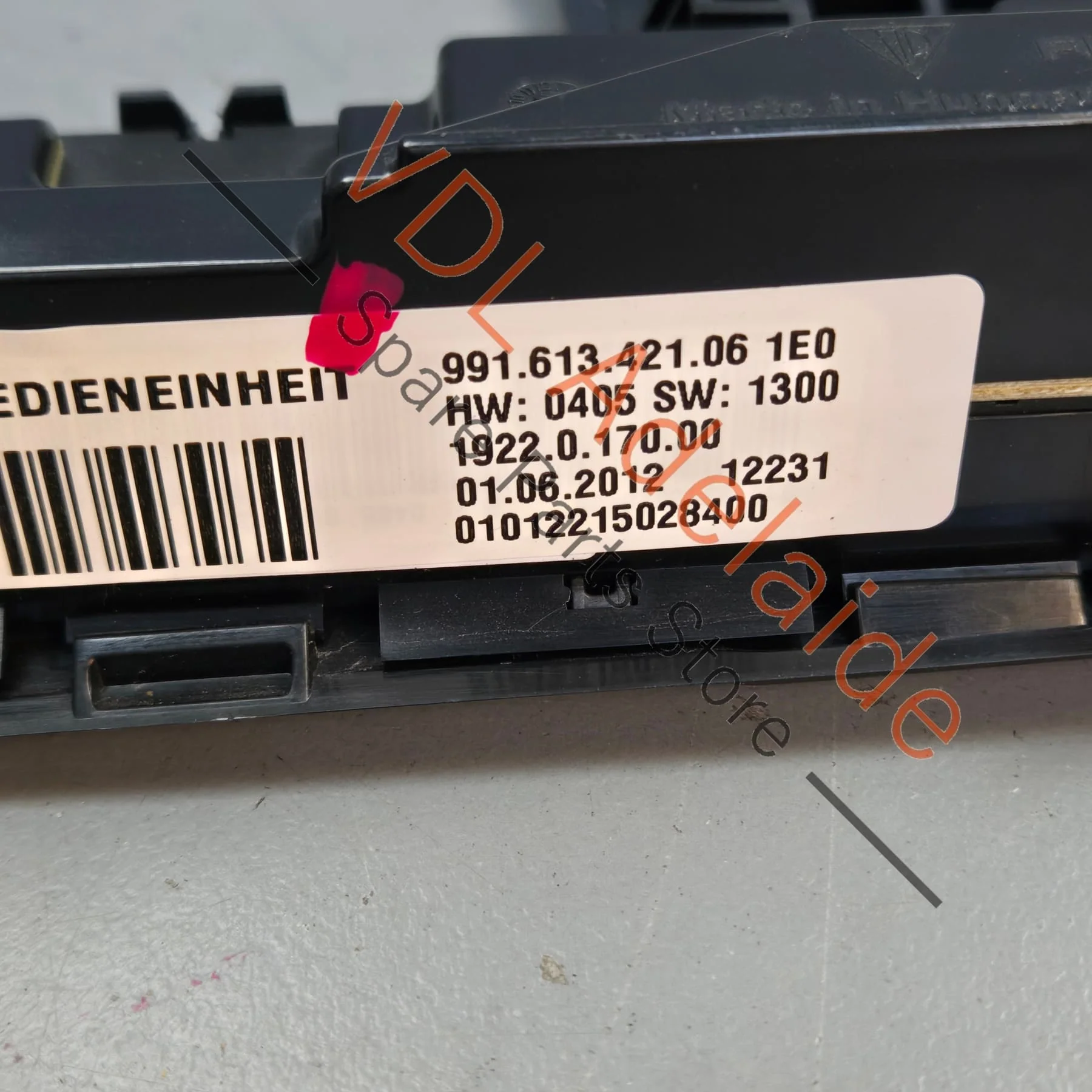 Porsche Boxster 981 Overhead Roof Control Unit Console Dachbedieneinheit 99161312310 - Image 6
