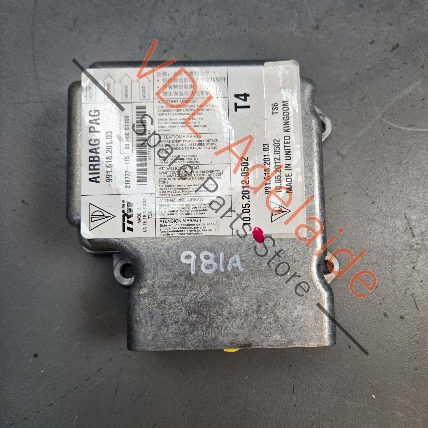 Porsche Boxster 981 Central Airbag Control Unit 99161820103