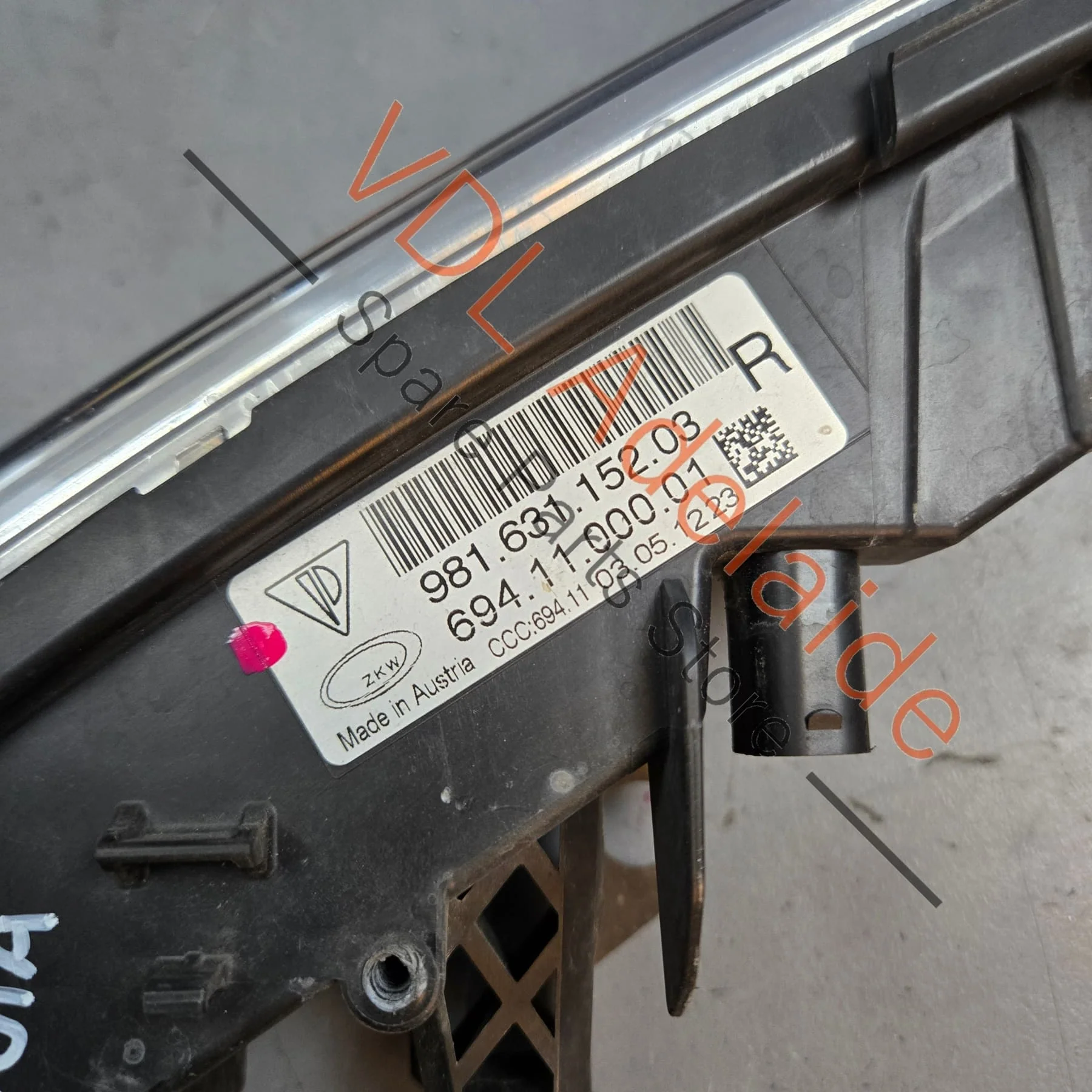 Porsche Boxster Cayman 981 Front Right Fog DRL Bumper Light 98163115203 - Image 7