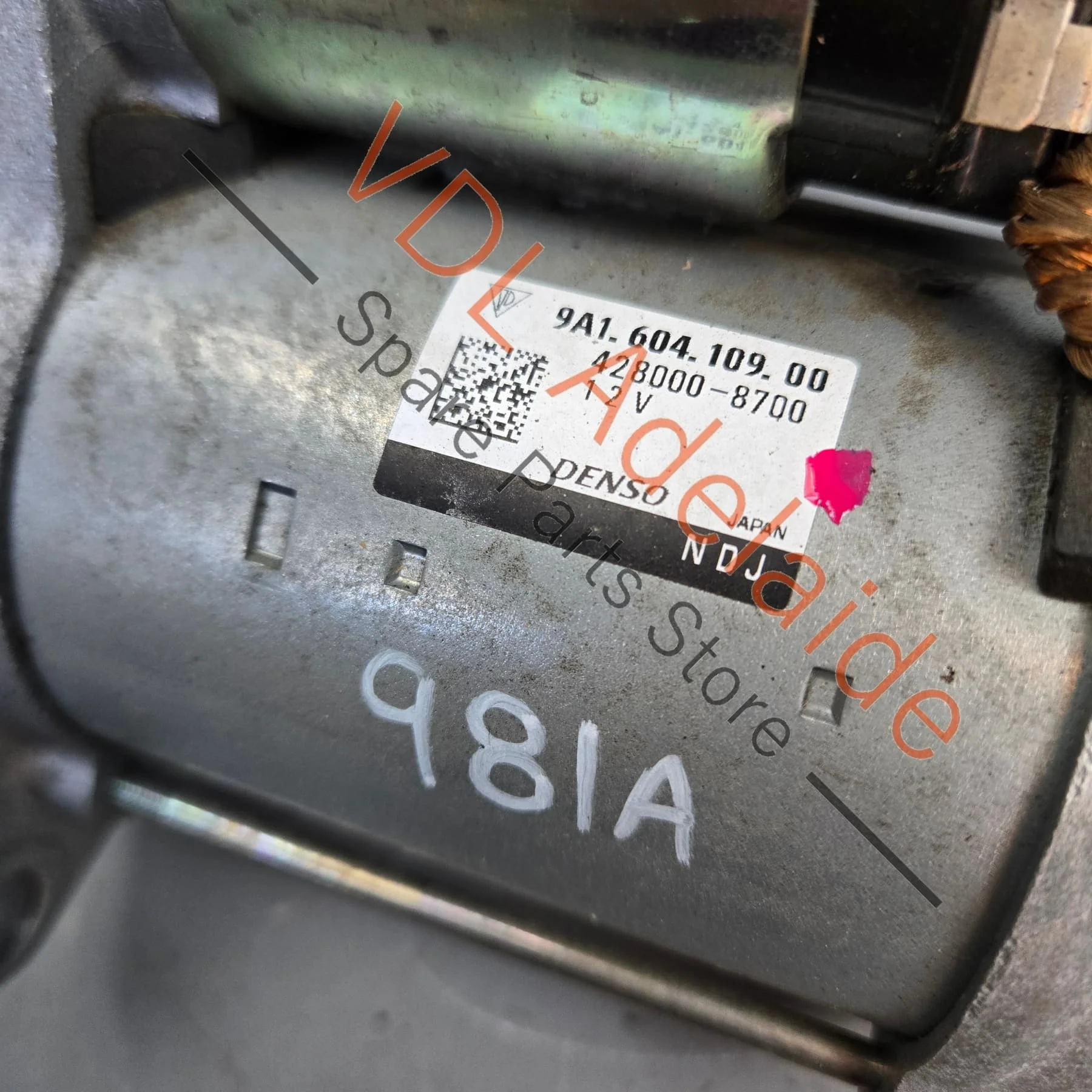 Porsche 981 Cayman Boxster Starter Motor 9A160410900 - Image 2