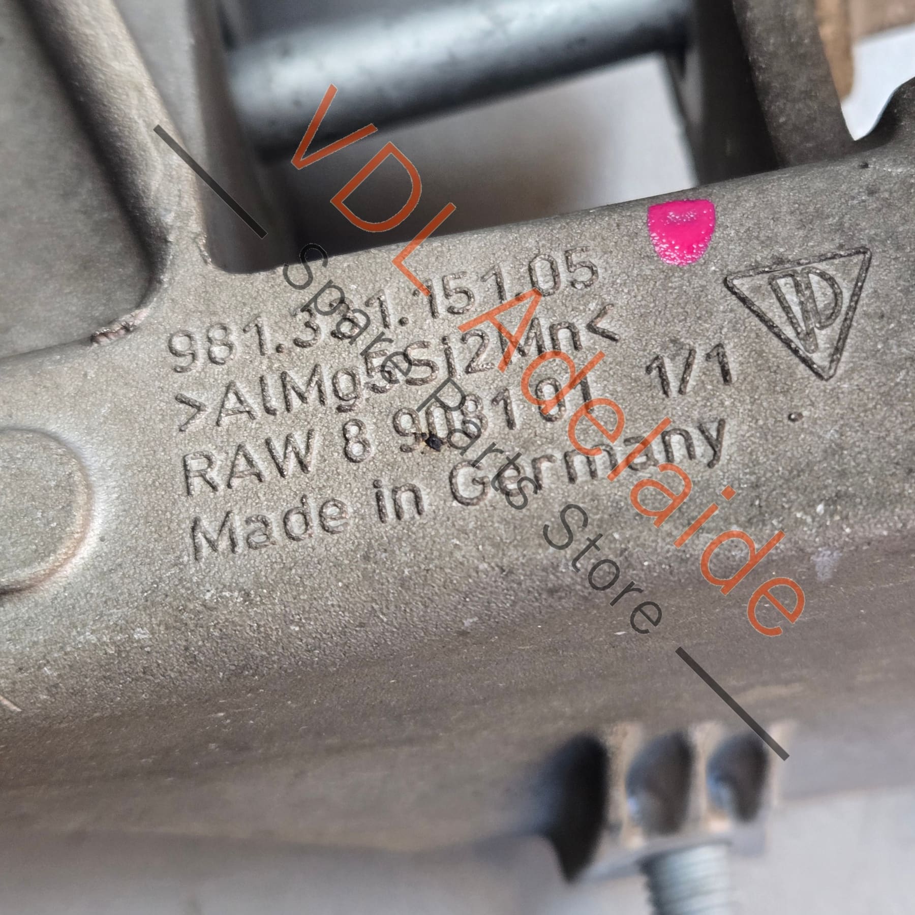 Porsche Boxster Cayman Rear Left Subframe Engine & Suspension Carrier Bracket 98133105108  98133105105 - Image 4