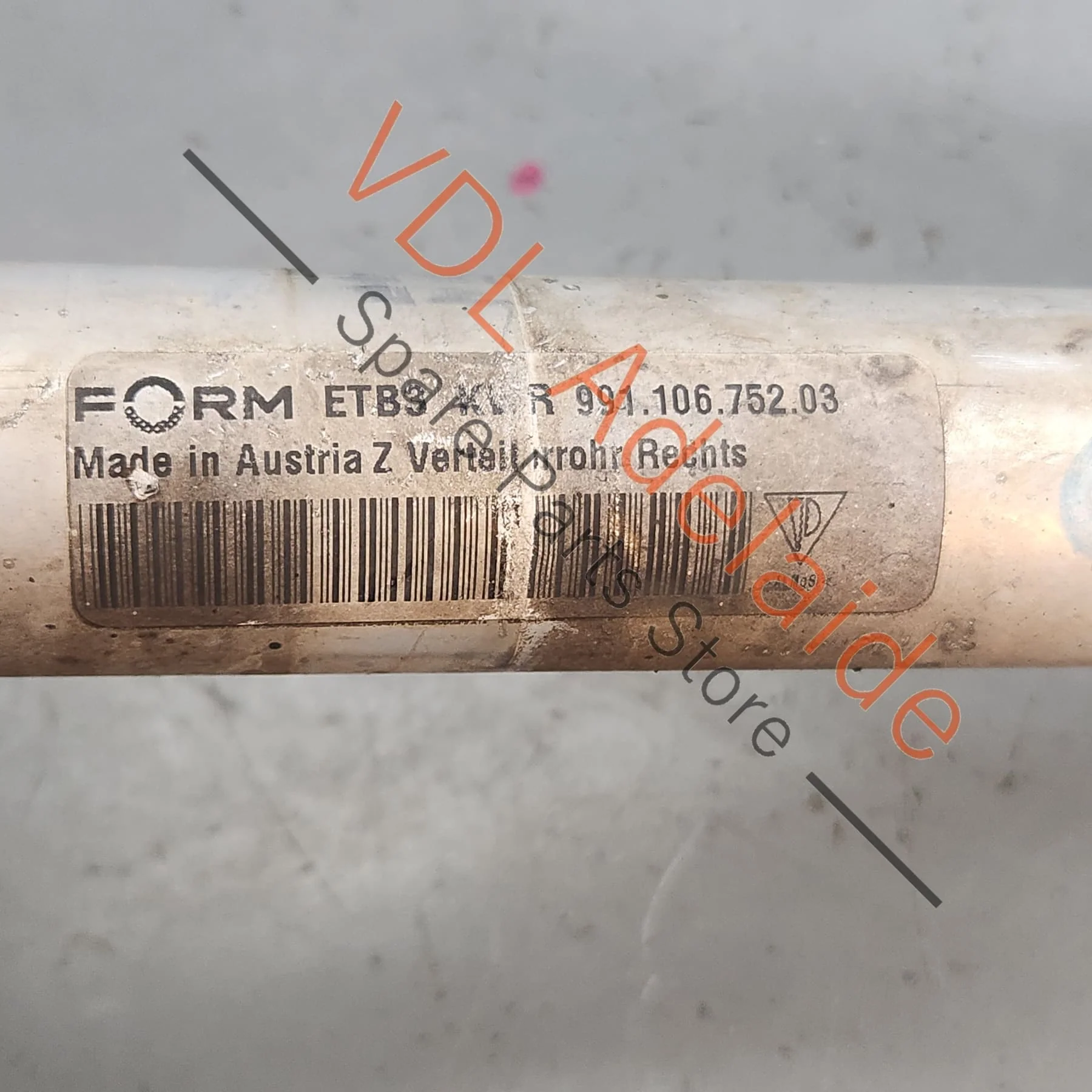 Porsche 911 Boxster Cayman Aluminium Coolant Pipe 99110675203 - Image 2