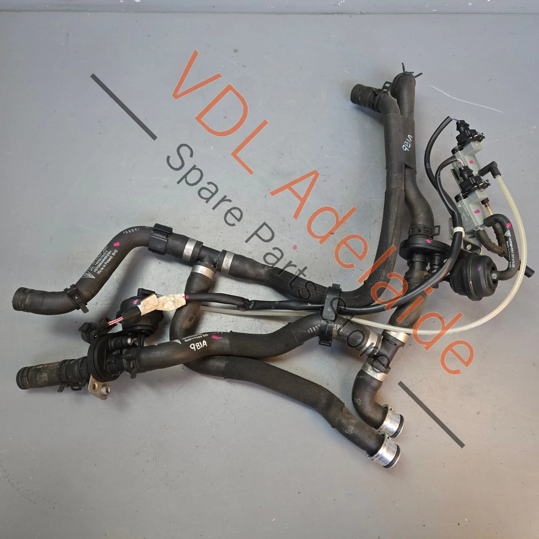 Porsche Boxster Cayman PDK Gearbox Coolant & Vacuum Hose Assembly 9G230707601 9P1317233