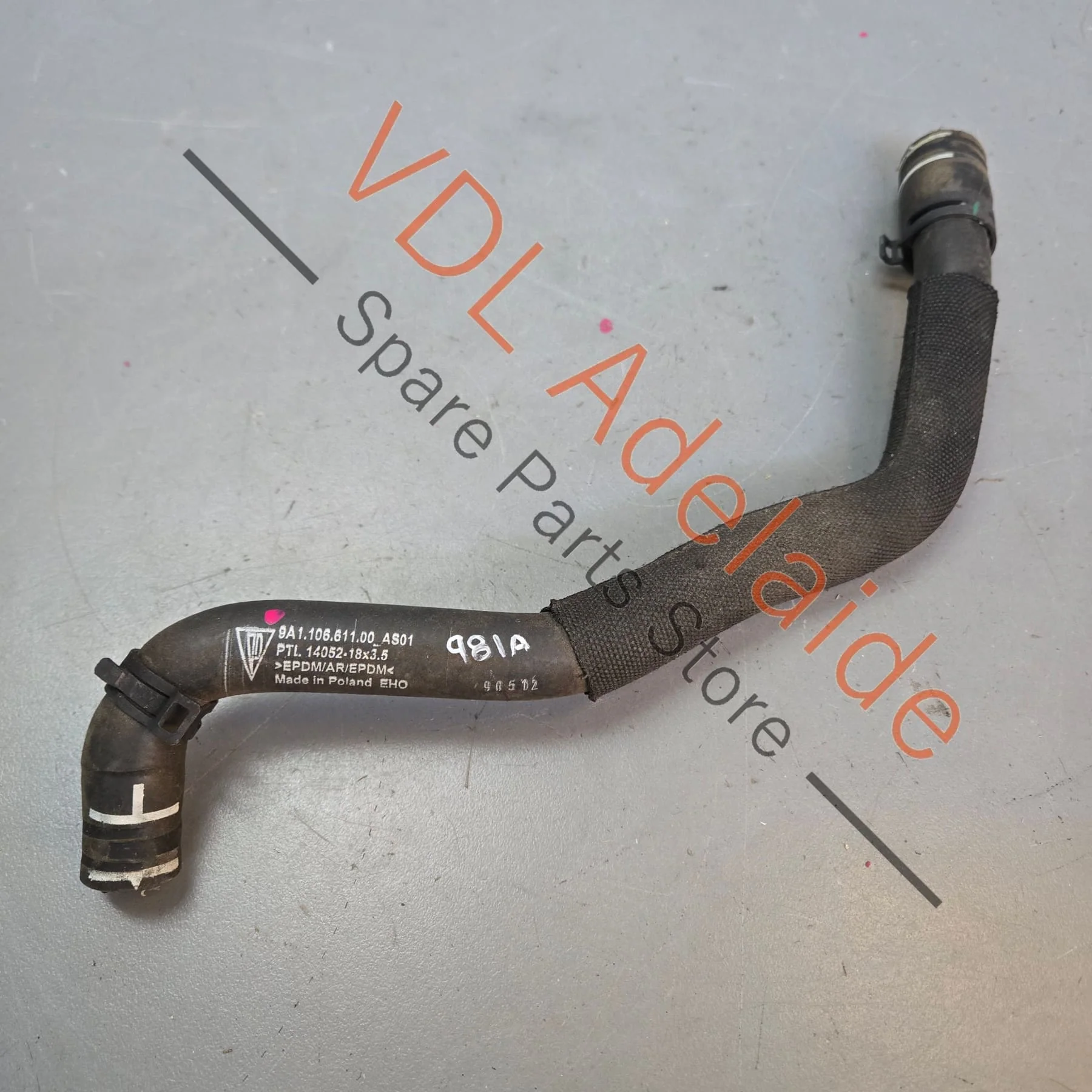 Porsche Cayman Boxster Coolant Feed Hose 9A110661100