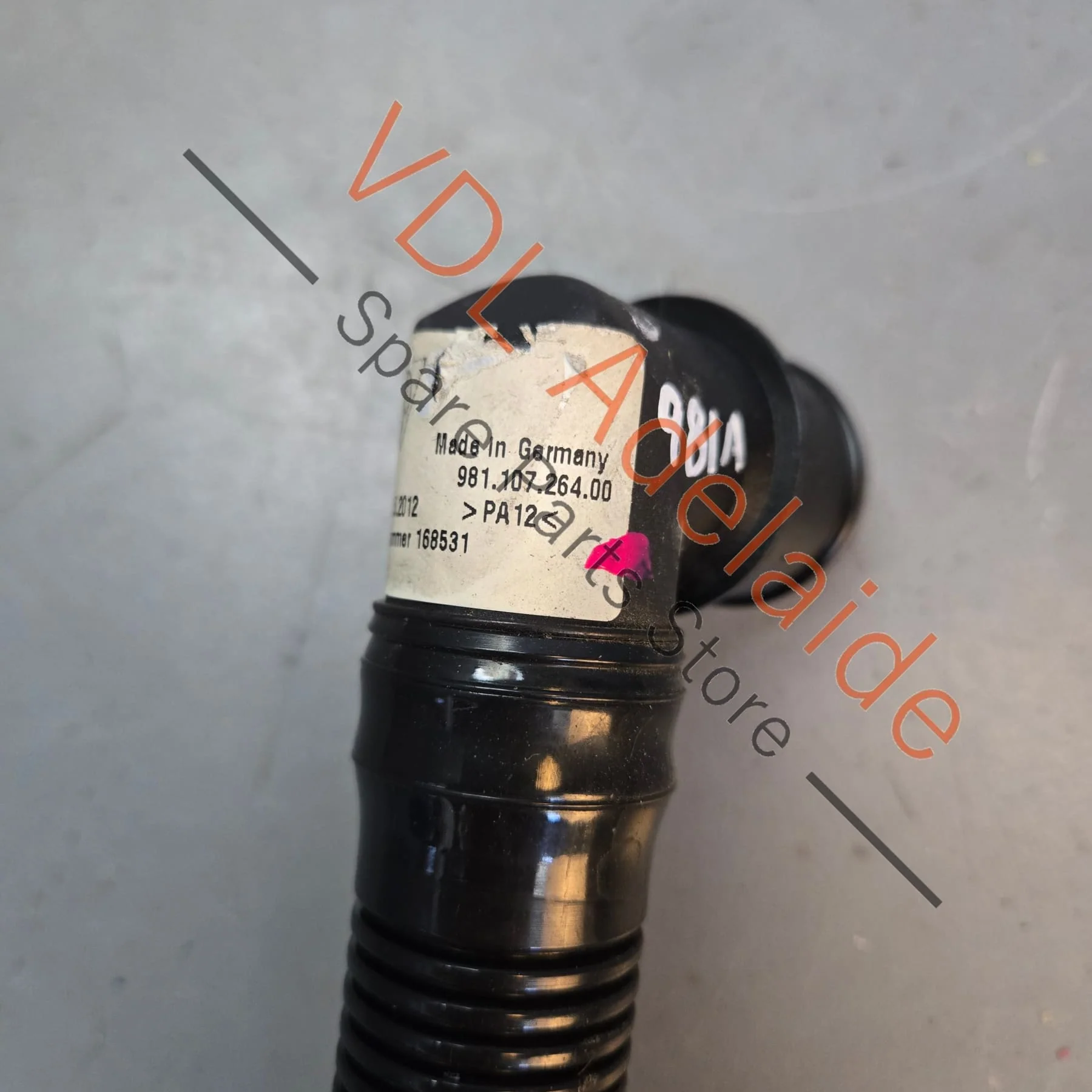 Porsche Cayman Boxster Engine Oil Filler Tube Pipe 98110726400 98110726401 - Image 3