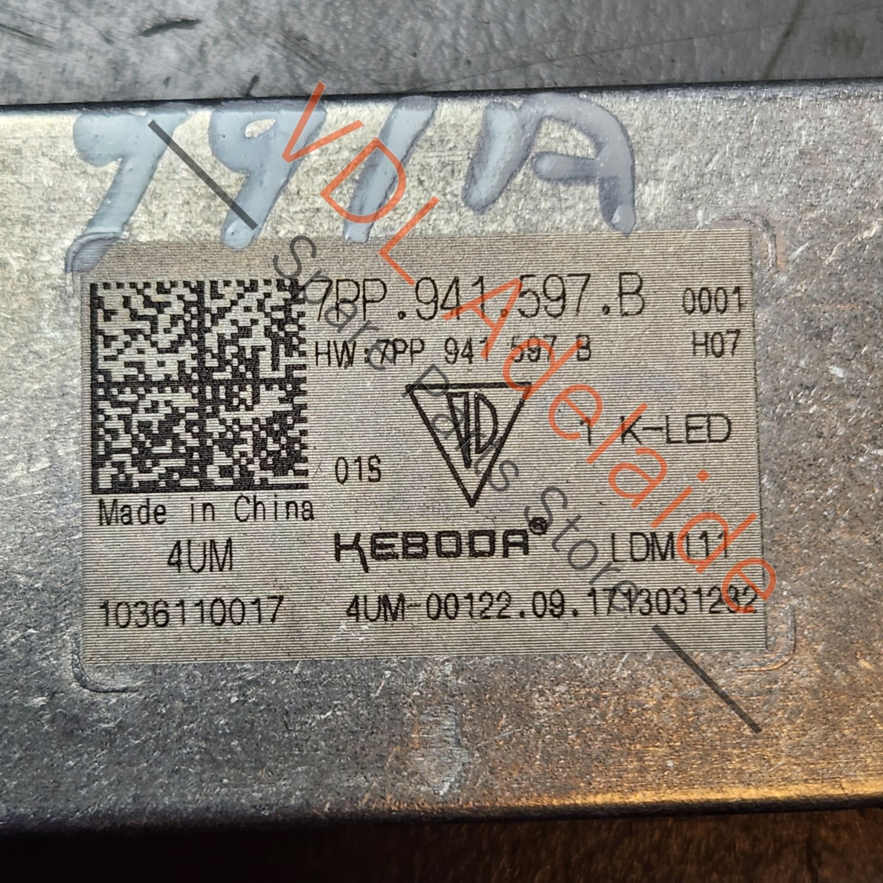 Porsche Headlight Control Module 7PP941597B PAA941597 - Image 5